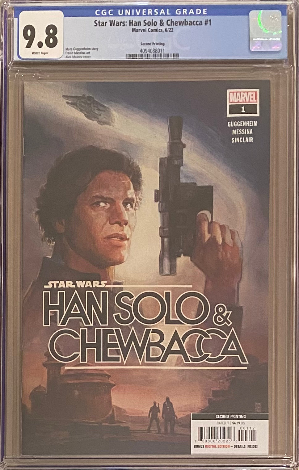 Star Wars: Han Solo & Chewbacca #1 Second Printing CGC 9.8