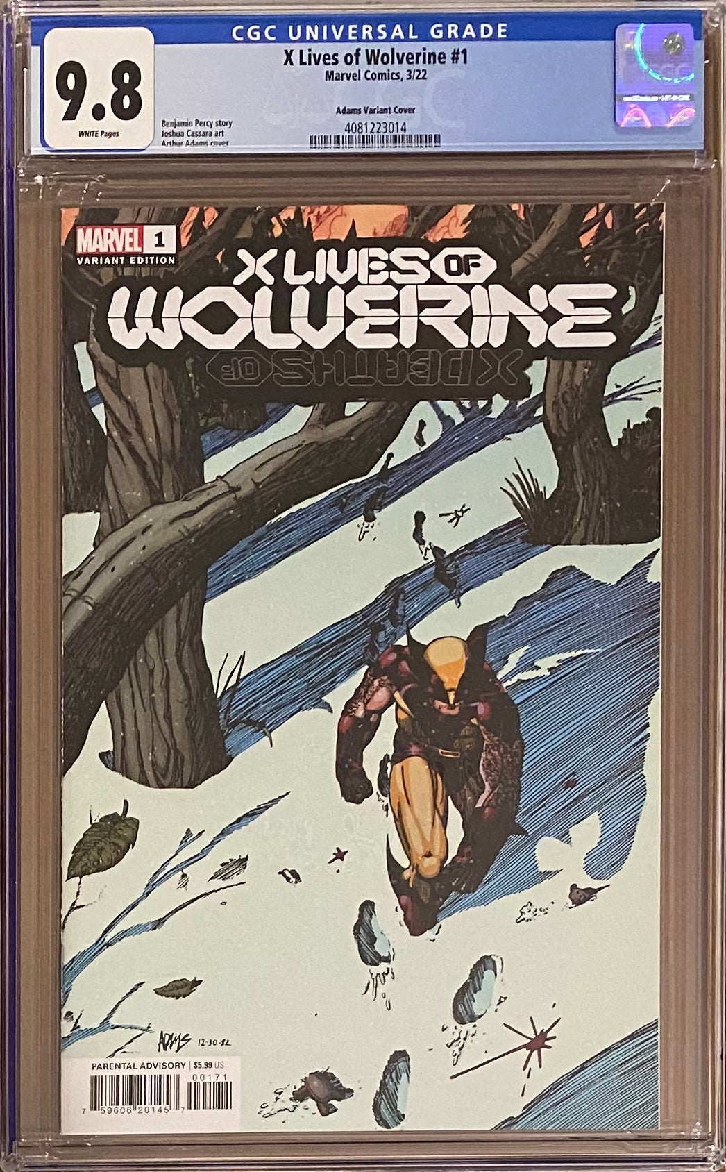 X Lives of Wolverine #1 Adams 1:100 Retailer Incentive Variant CGC 9.8