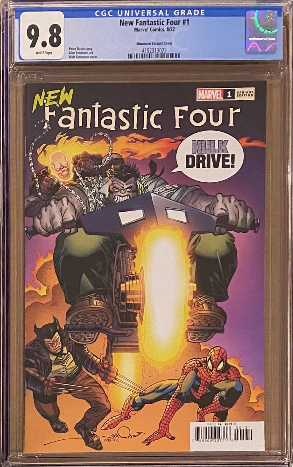 New Fantastic Four #1 Simonson 1:25 Retailer Incentive Variant CGC 9.8