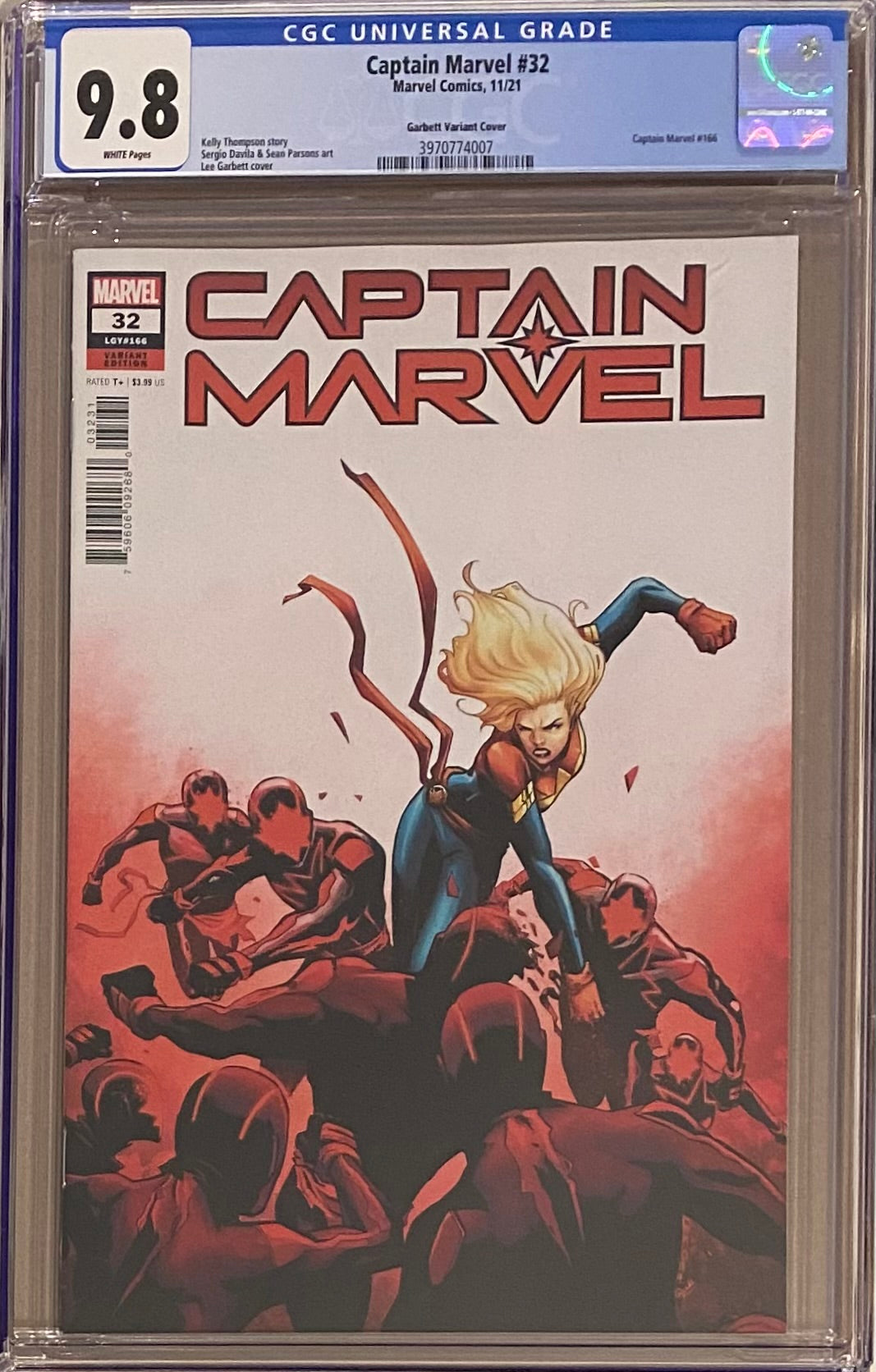 Captain Marvel #32 Garbett Variant CGC 9.8