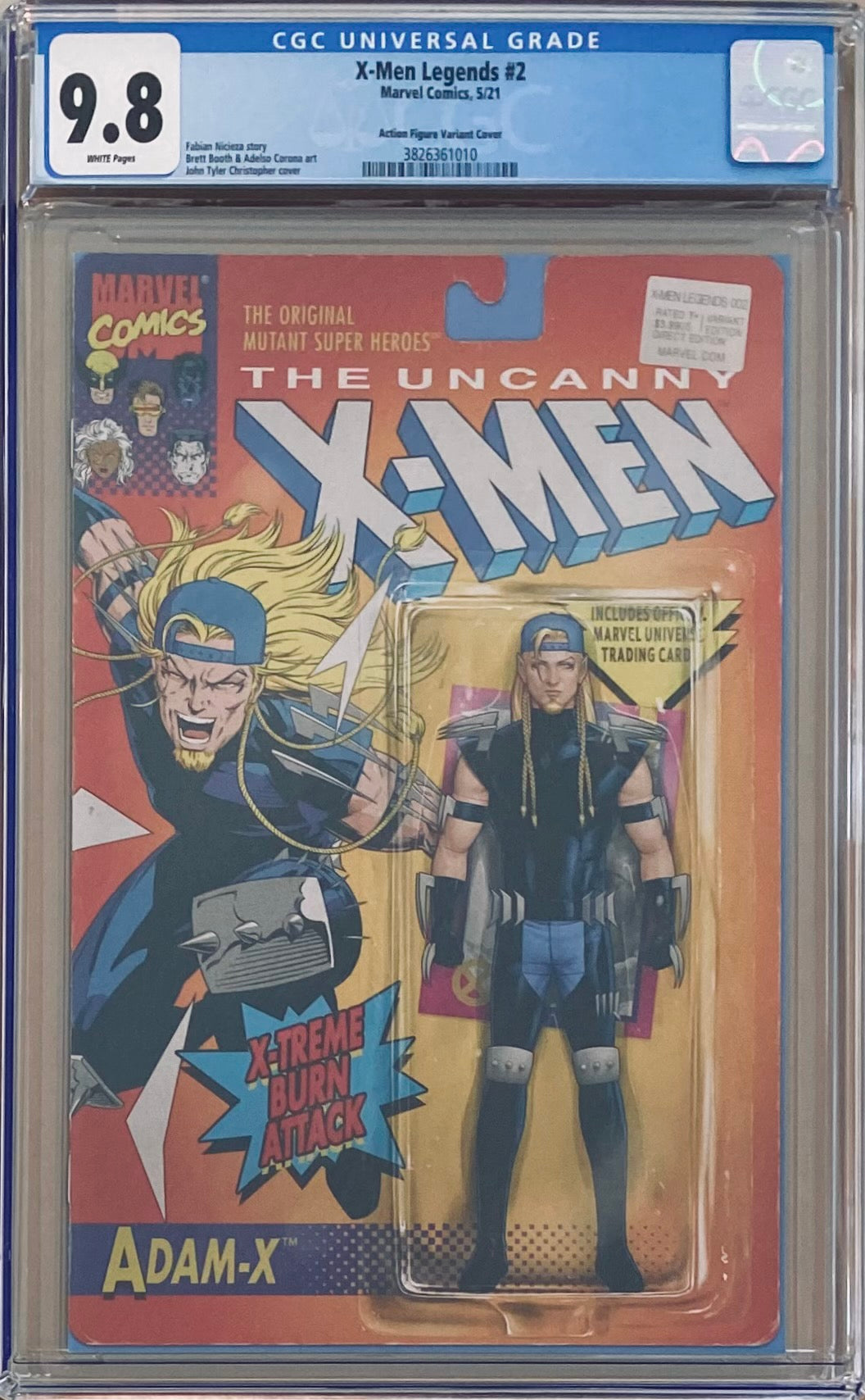 X-Men Legends #2 John Tyler Christopher Action Figure Variant CGC 9.8