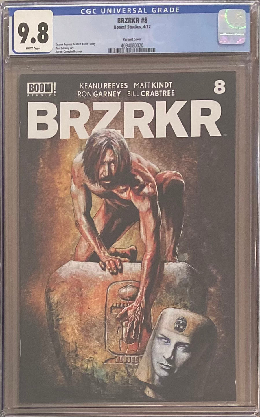 BRZRKR #8 Cover B Campbell CGC 9.8 (Berzerker)