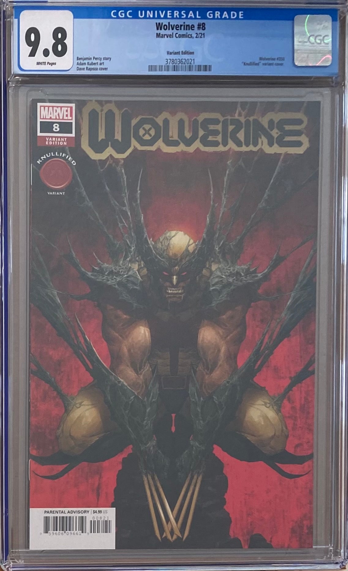 Wolverine #8 (#350) "Knullified" Variant CGC 9.8