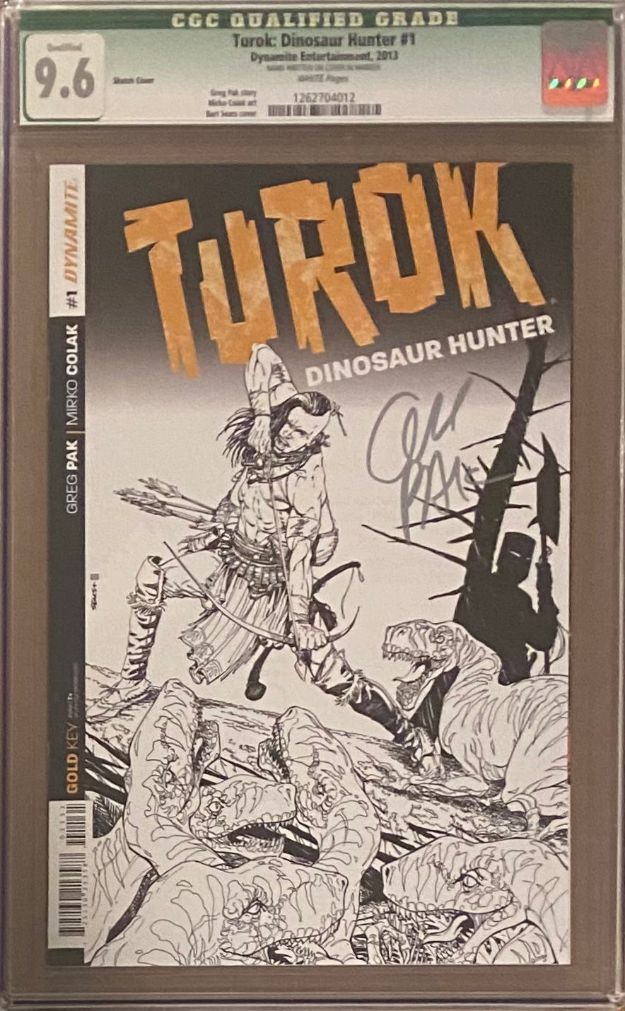 Turok: Dinosaur Hunter #1 Sketch Cover CGC 9.6 Qualified