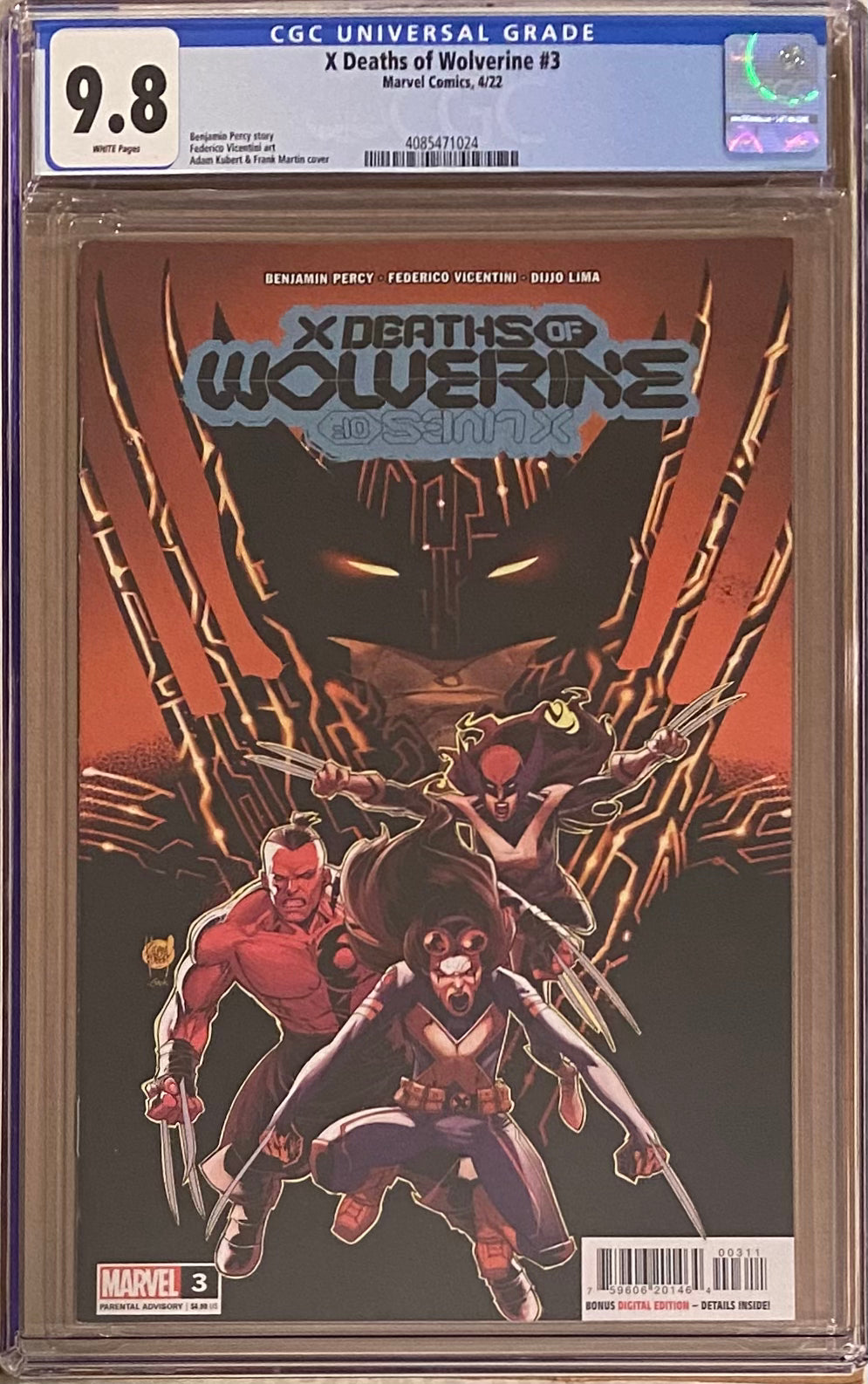 X Deaths of Wolverine #3 CGC 9.8