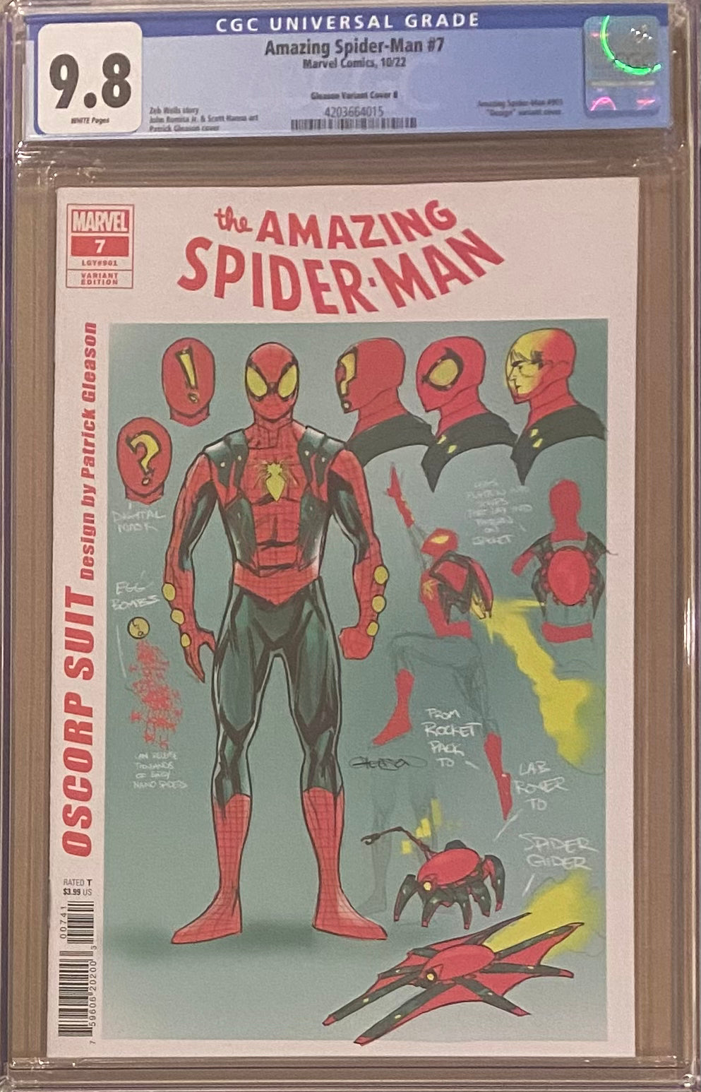 Amazing Spider-Man #7 Gleason 1:10 Retailer Incentive Variant CGC 9.8
