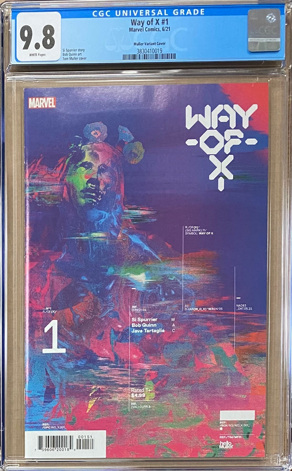 Way of X #1 Muller "Design" 1:10 Retailer Incentive Variant CGC 9.8