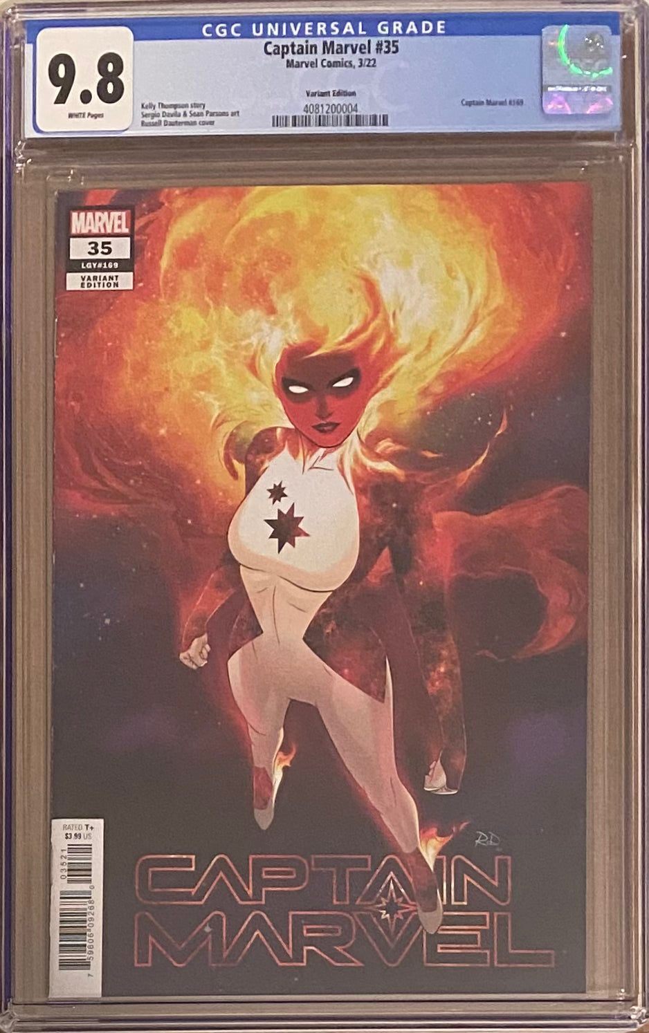 Captain Marvel #35 Dauterman Variant CGC 9.8