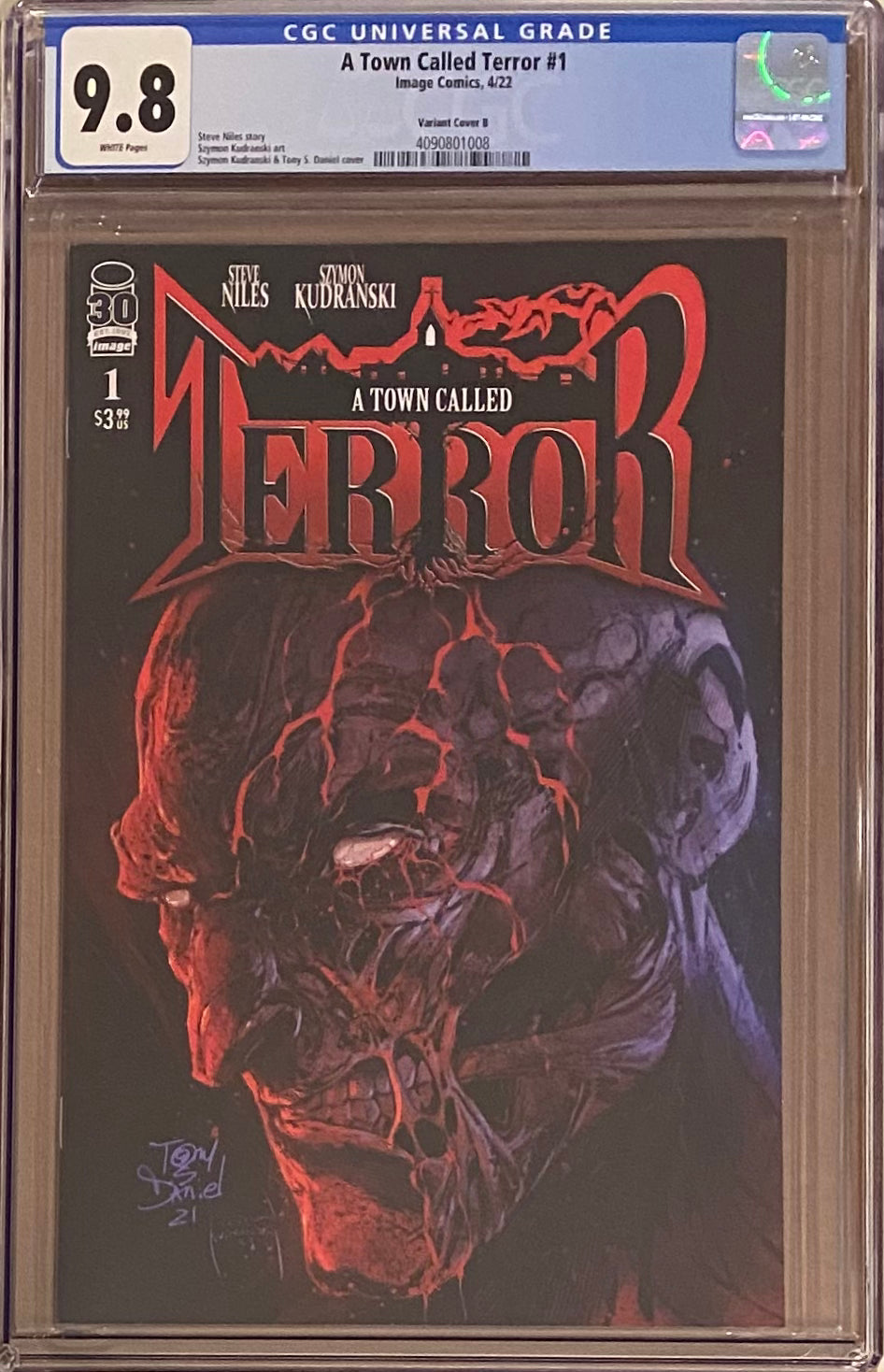 A Town Called Terror #1 Variant CGC 9.8