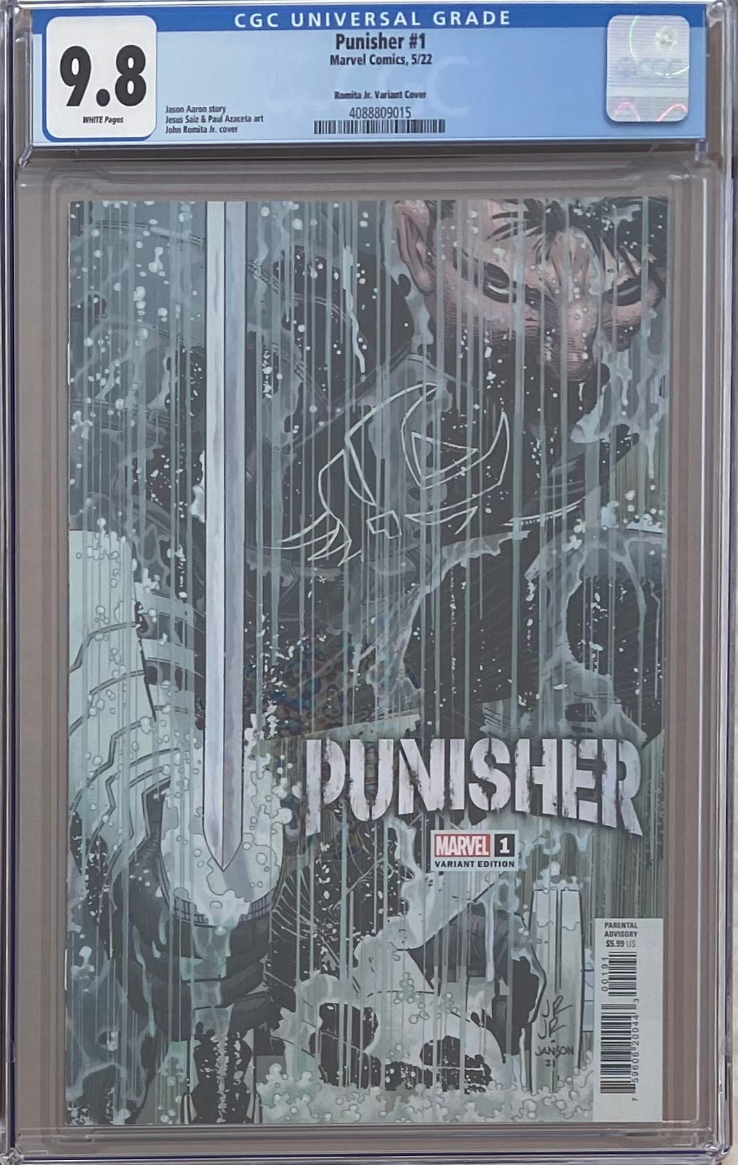 Punisher #1 Romita Jr. 1:25 Retailer Incentive Variant CGC 9.8