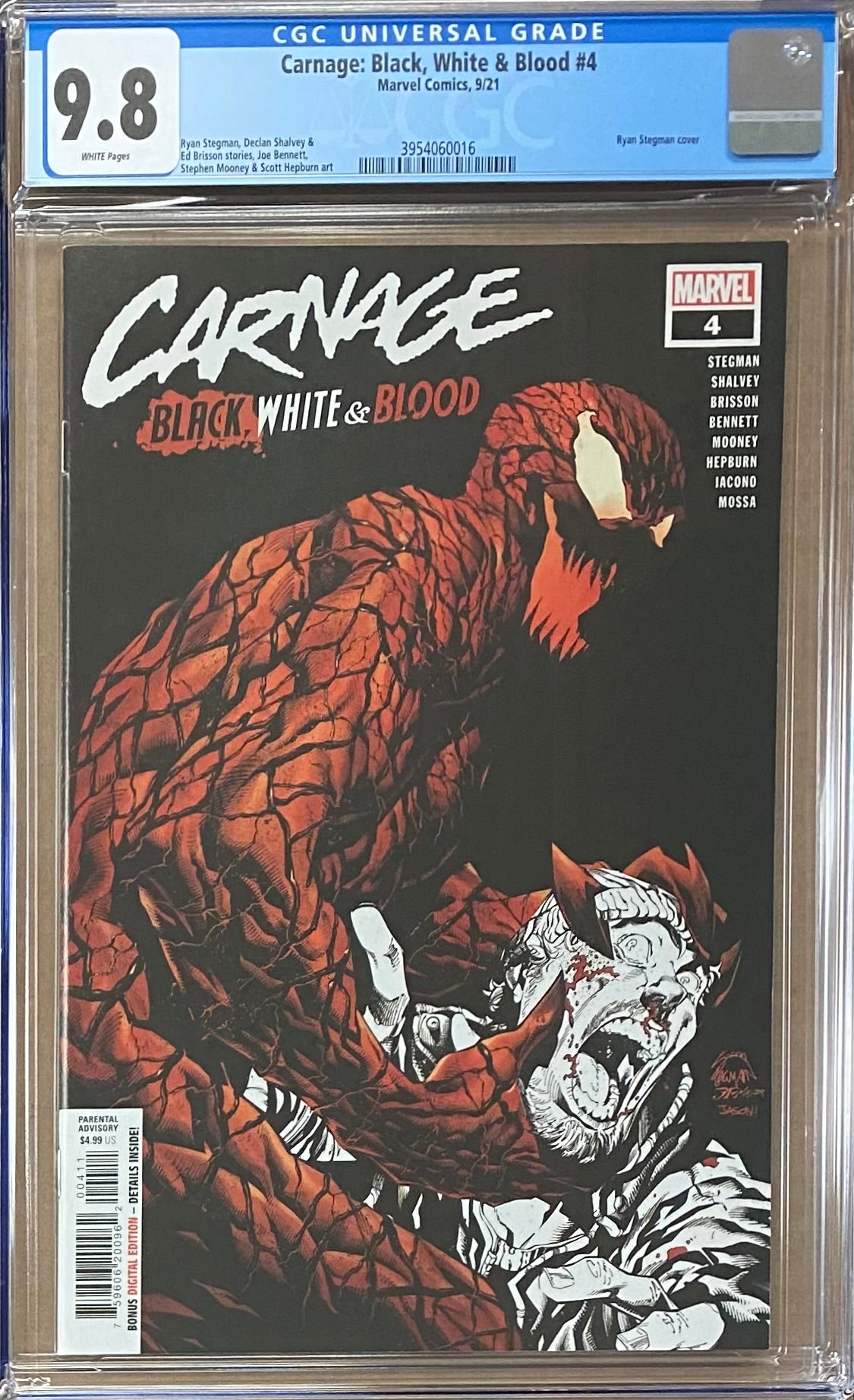 Carnage: Black, White, and Blood #4 CGC 9.8