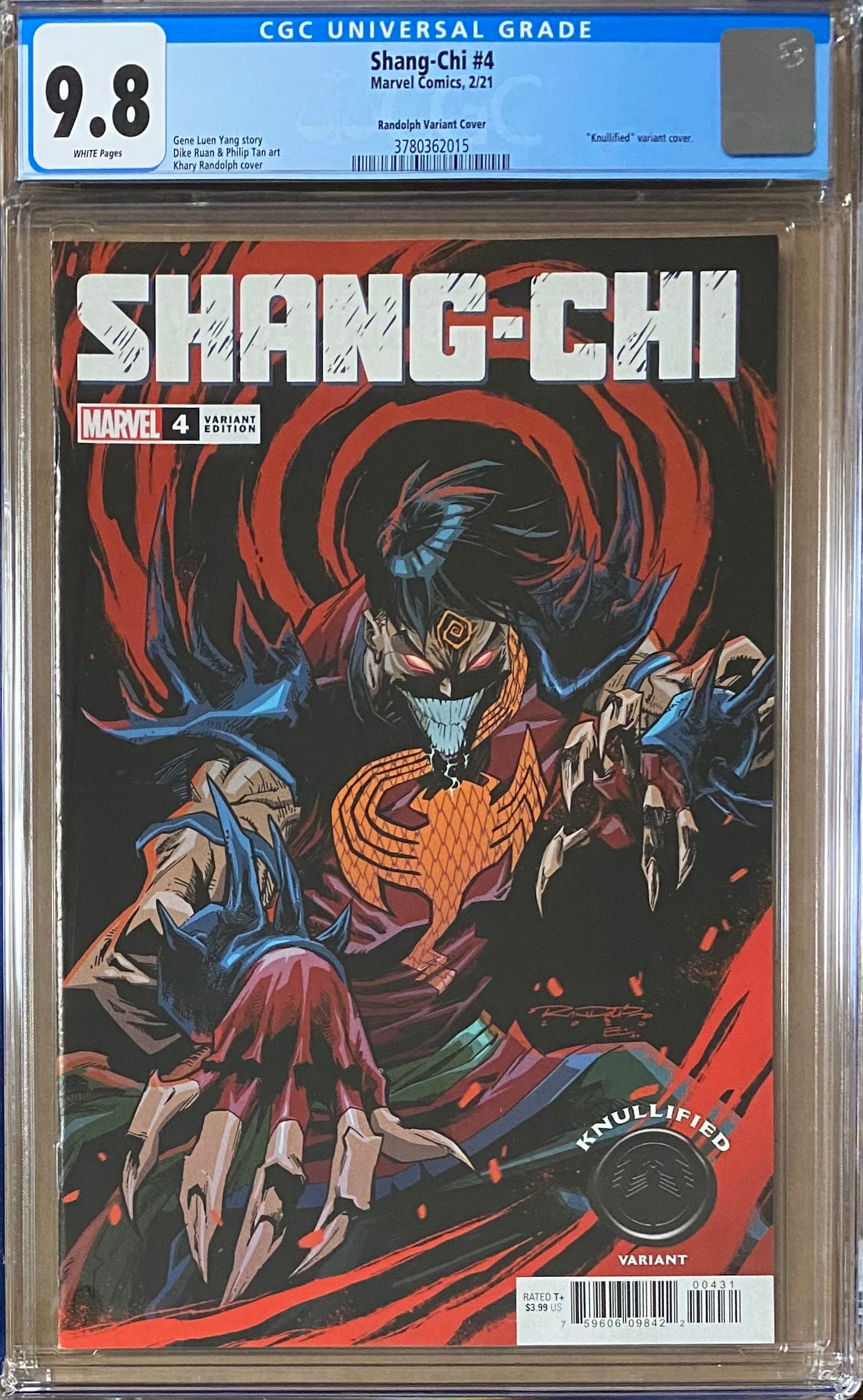 Shang-Chi #4 "Knullified" Variant CGC 9.8