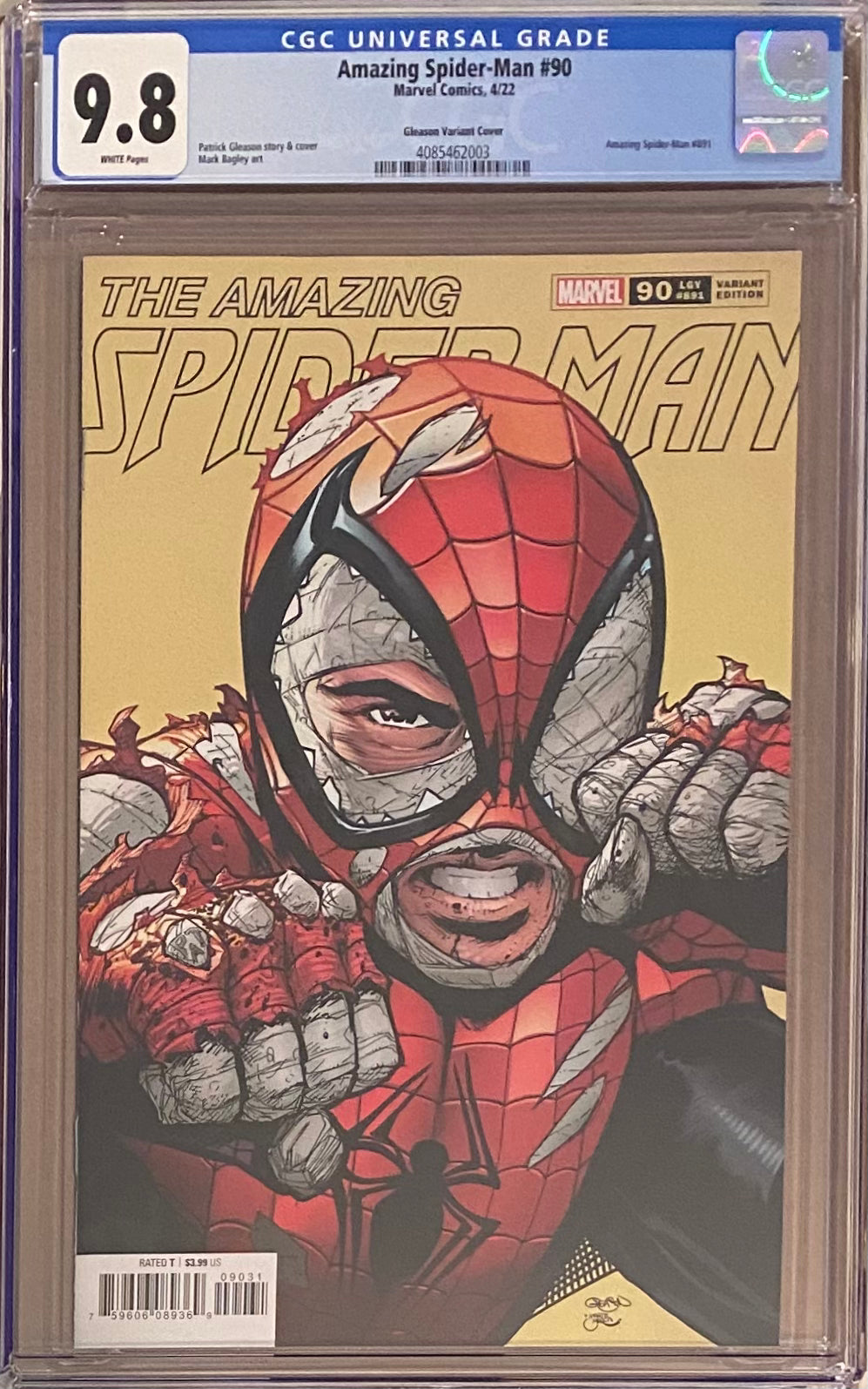 Amazing Spider-Man #90 Gleason 1:25 Retailer Incentive Variant CGC 9.8
