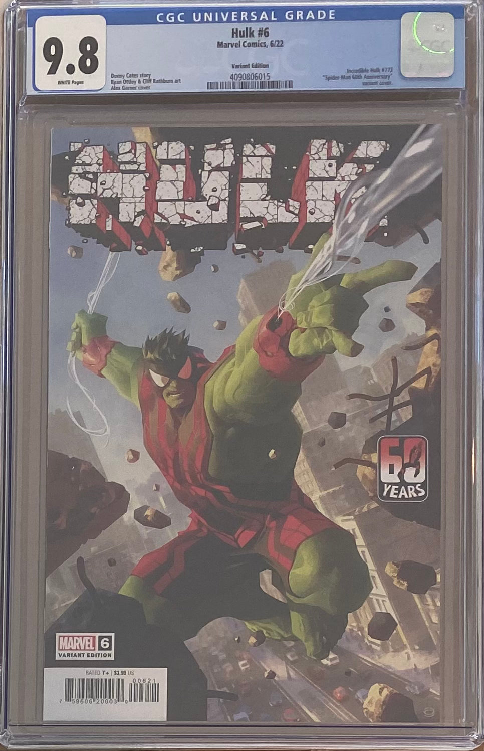 Hulk #6 Garner Spider-Man Variant CGC 9.8 - First Appearance Titan