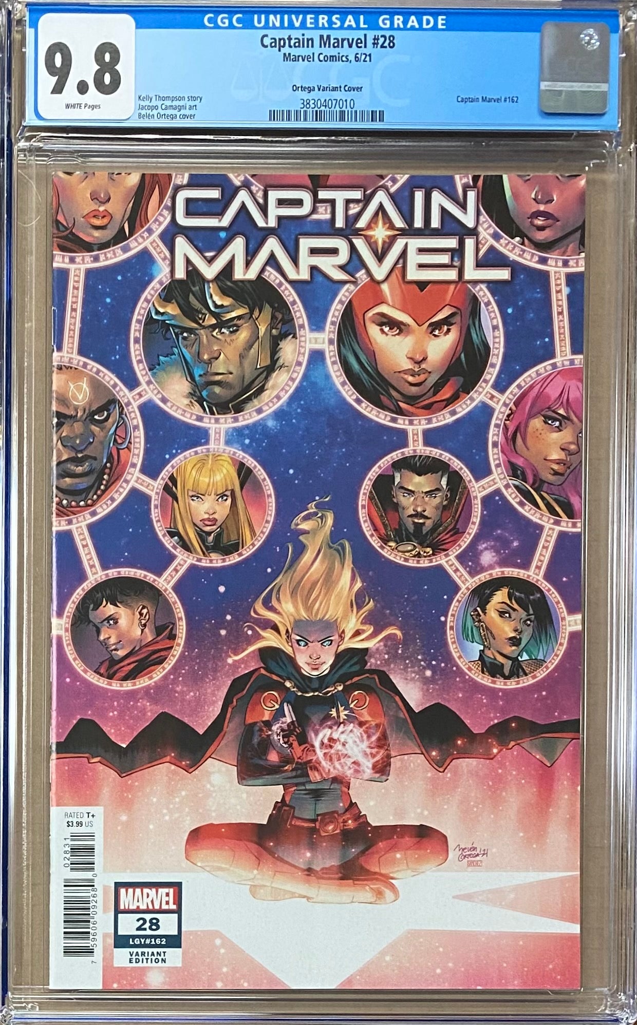 Captain Marvel #28 Ortega Retailer Incentive Variant CGC 9.8