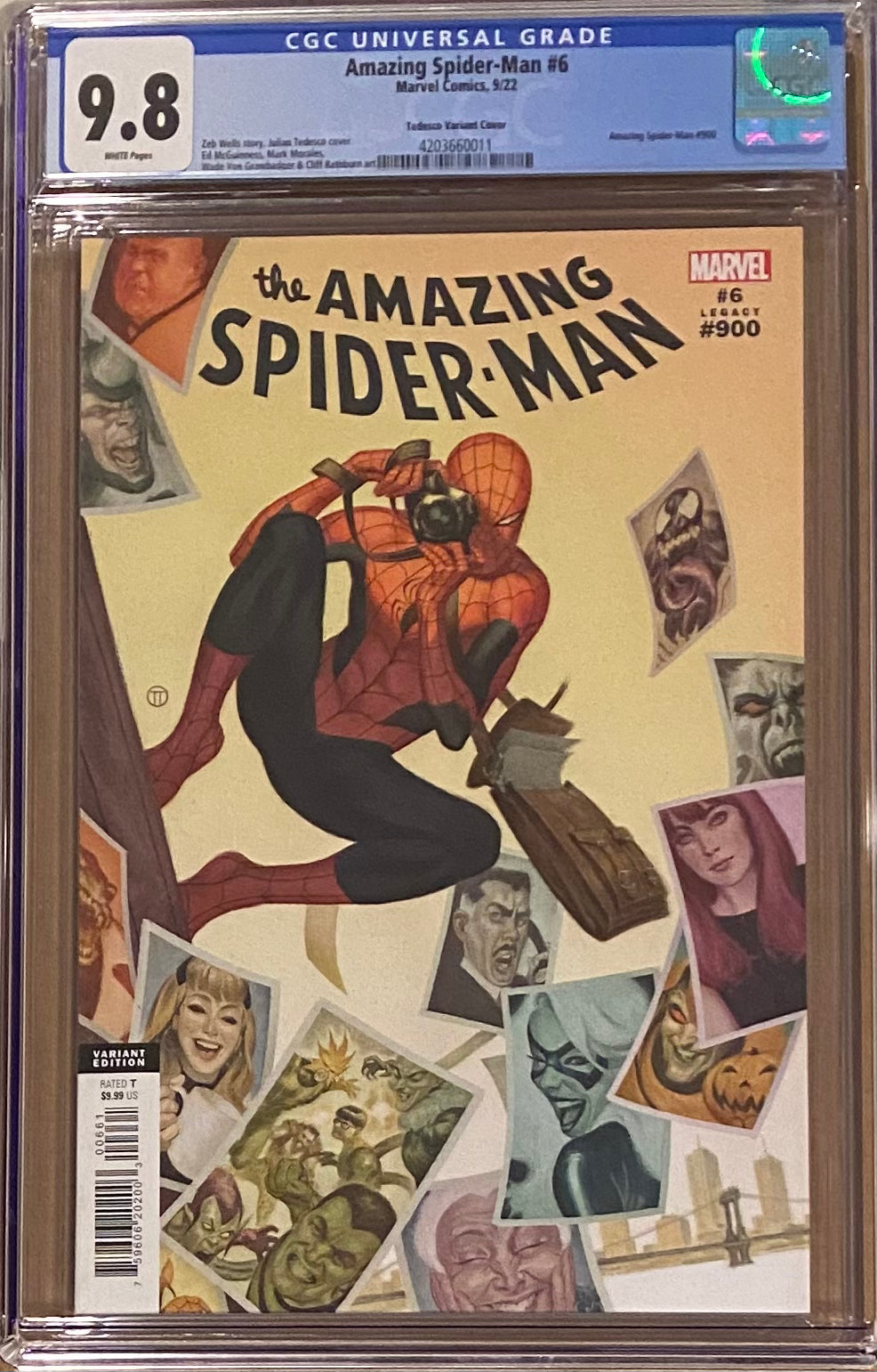 Amazing Spider-Man #6 (#900) Tedesco 1:25 Retailer Incentive Variant CGC 9.8