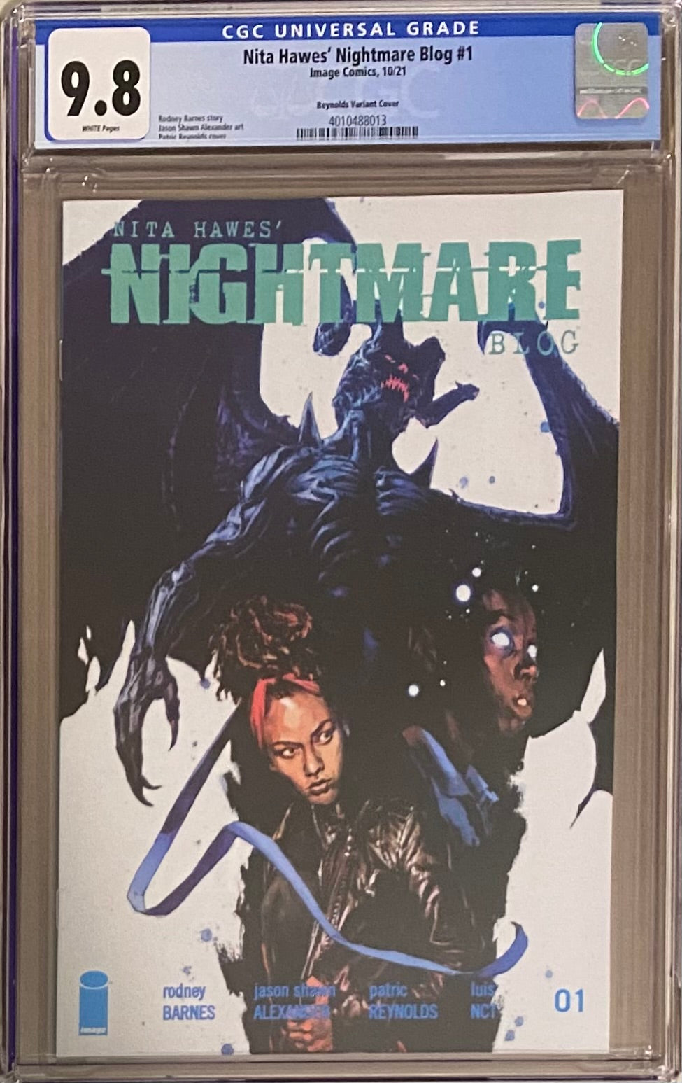 Nita Hawes' Nightmare Blog #1 Reynolds Variant CGC 9.8