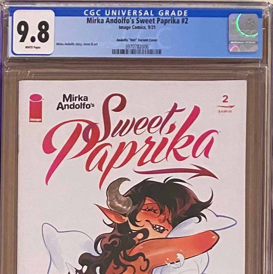 Sweet Paprika #2 Andolfo "Hot" Variant CGC 9.8