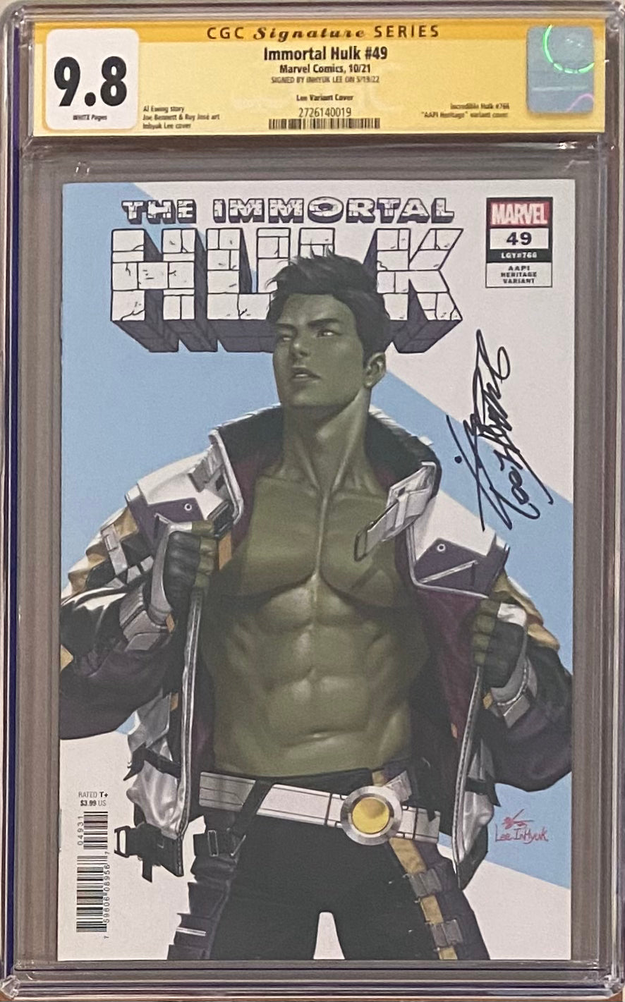 Immortal Hulk #49 InHyuk Lee Variant CGC 9.8 SS