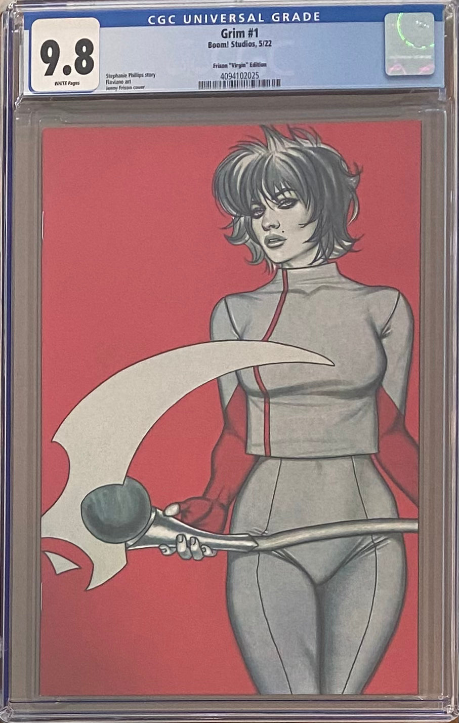 Grim #1 Frison 1:100 Virgin Retailer Incentive Variant CGC 9.8