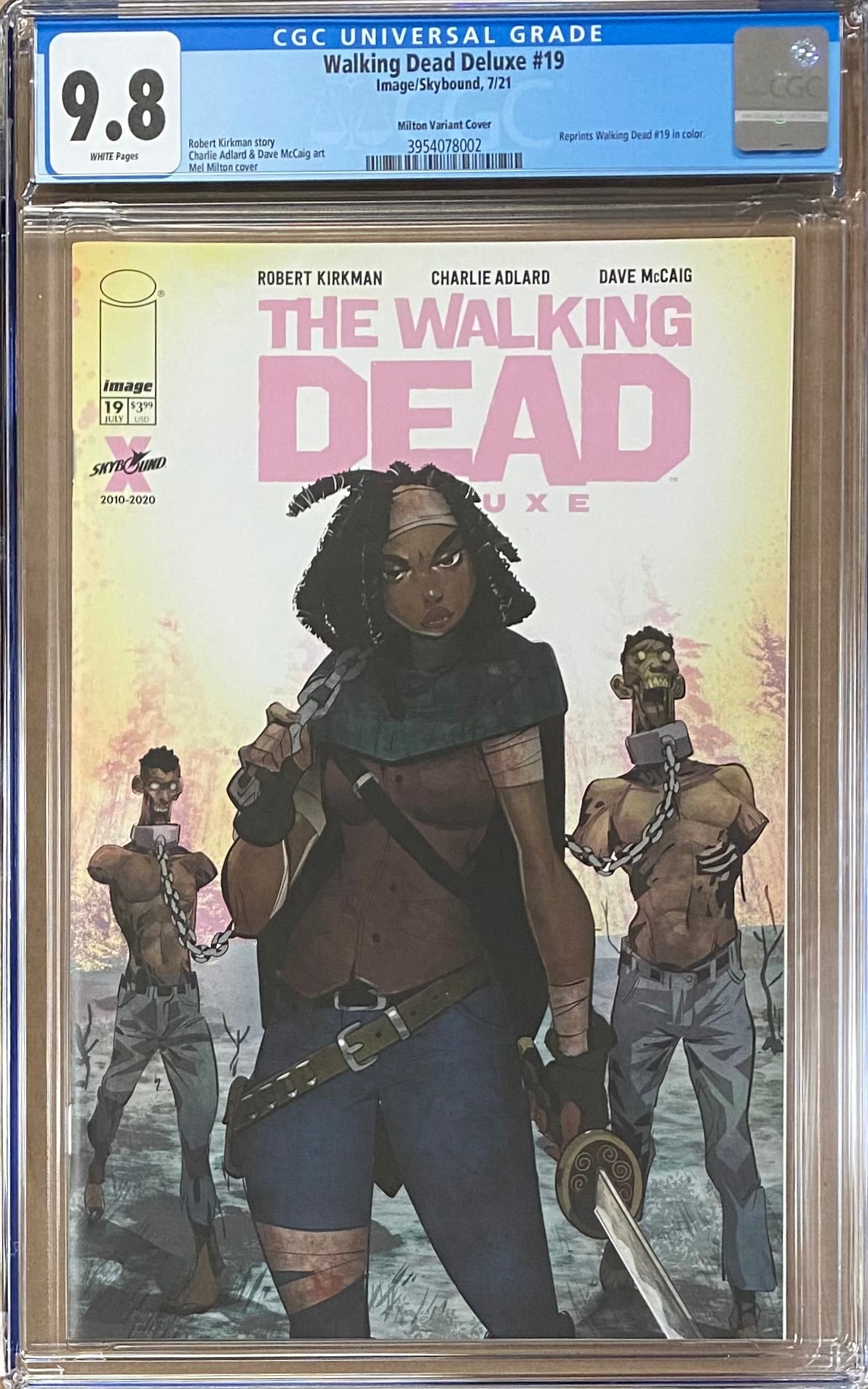 Walking Dead Deluxe #19 Milton Variant CGC 9.8
