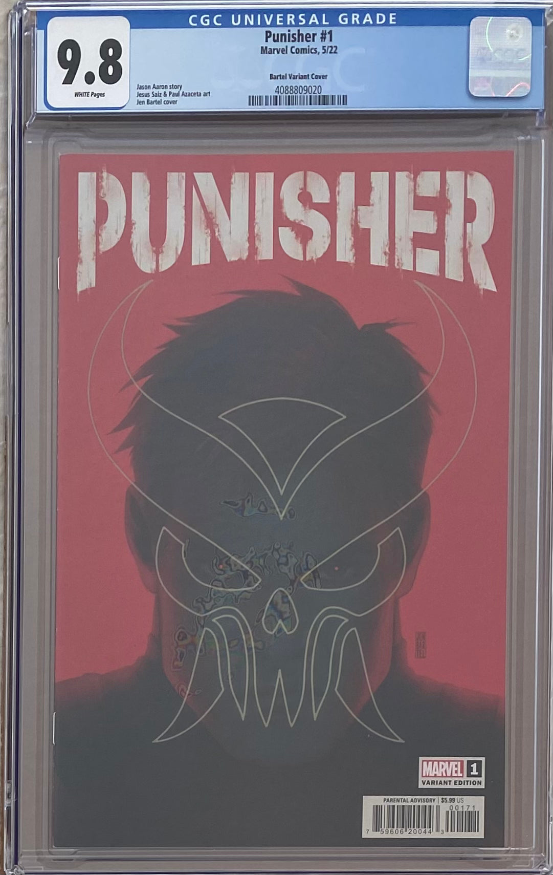 Punisher #1 Bartell 1:50 Retailer Incentive Variant CGC 9.8