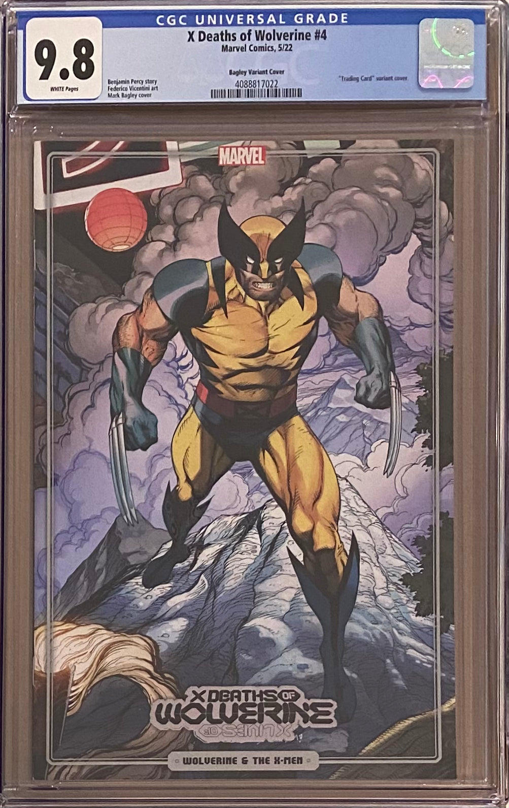 X Deaths of Wolverine #4 Bagley Variant CGC 9.8