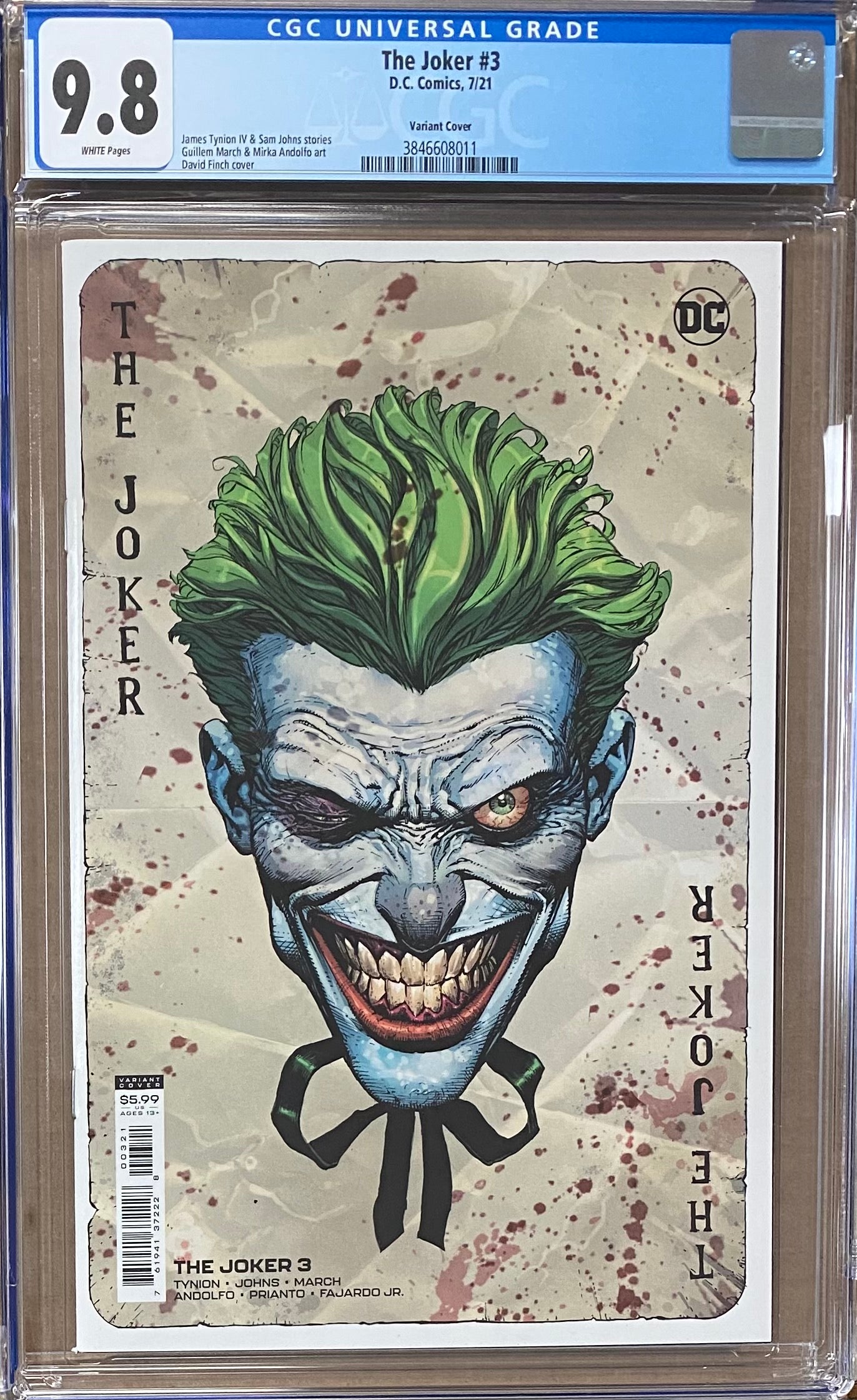 The Joker #3 Finch Variant CGC 9.8