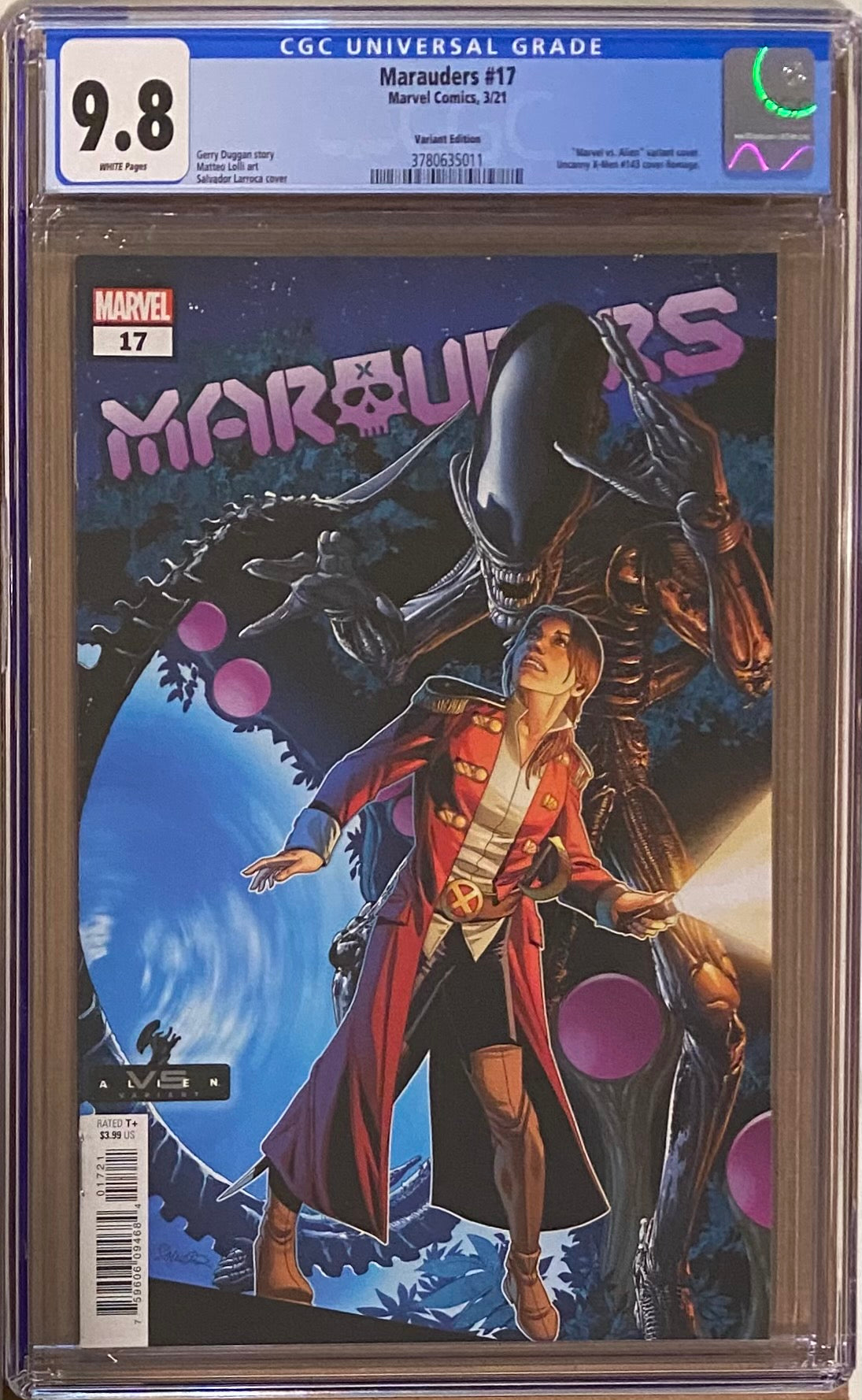 Marauders #17 Larroca "Marvels vs. Aliens" Variant CGC 9.8