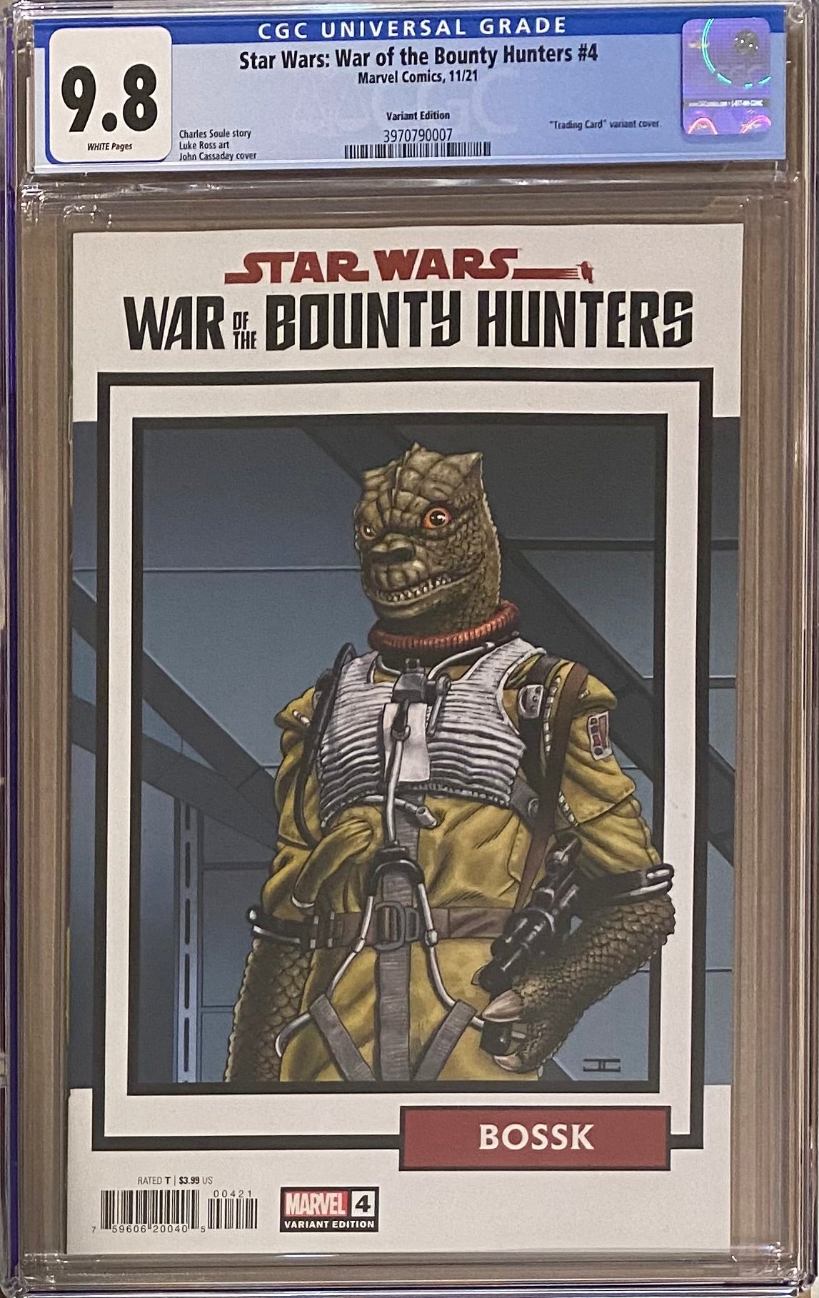 Star Wars: War of the Bounty Hunters #4 1:25 Trading Card Retailer Incentive Variant CGC 9.8