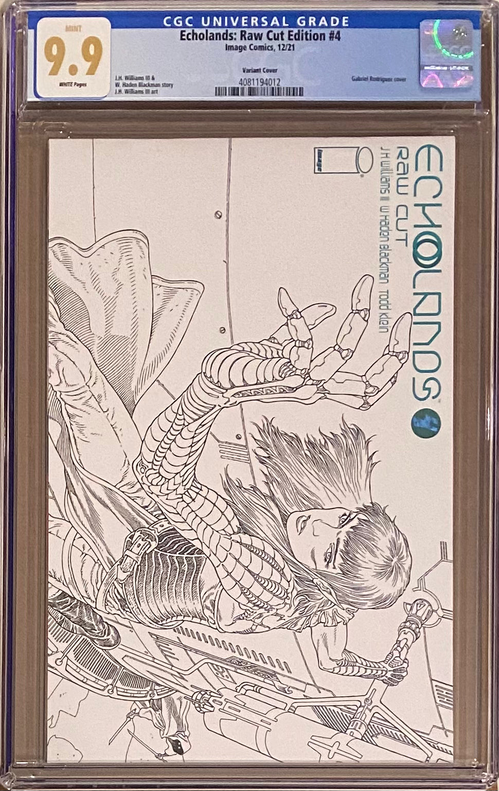 Echolands #4 Raw Cut Edition Variant CGC 9.9 MINT