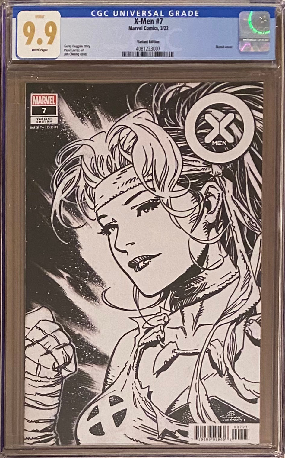 X-Men #7 Cheung Headshot Variant CGC 9.9 MINT