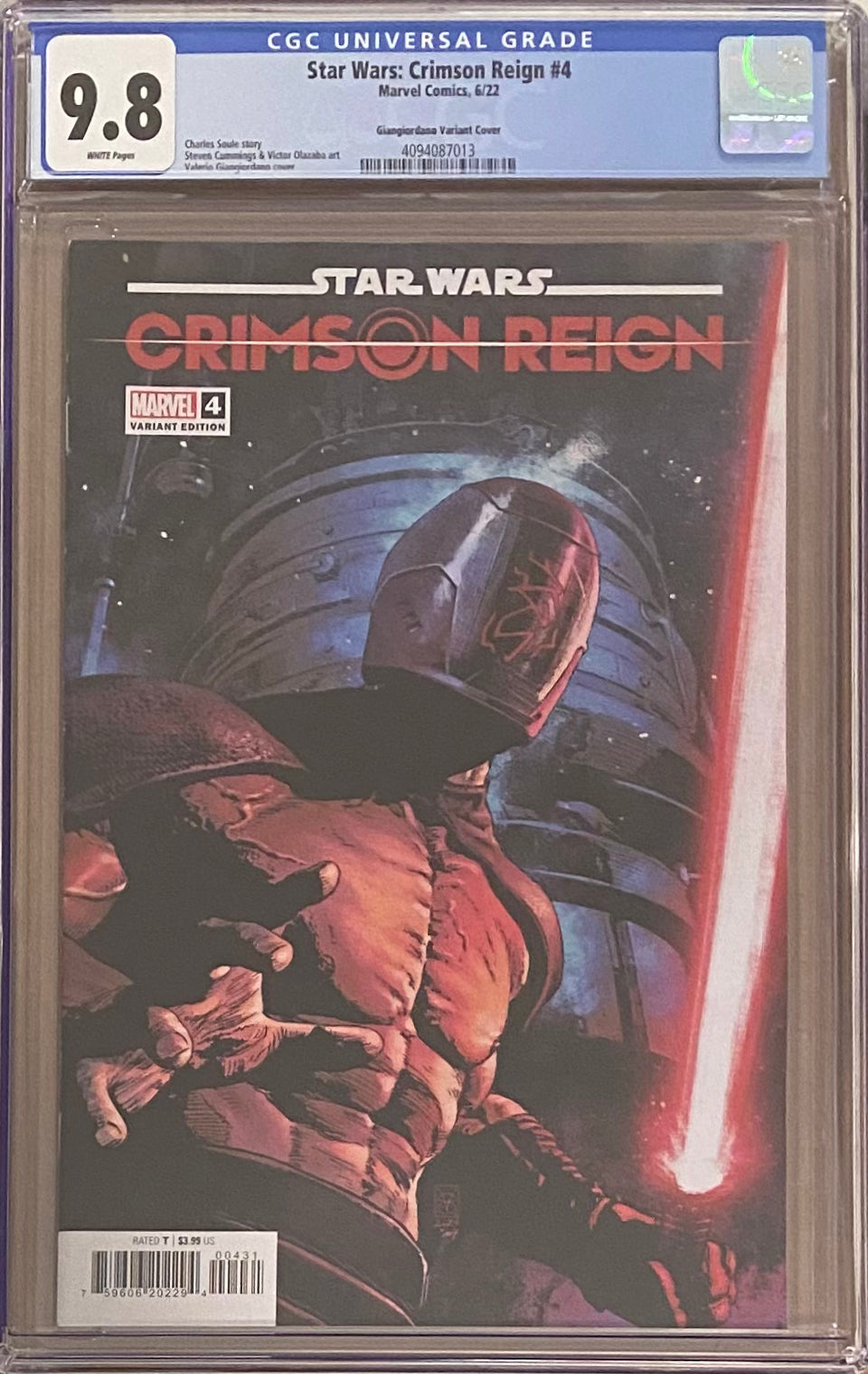 Star Wars: Crimson Reign #4 Giangiordano Variant CGC 9.8