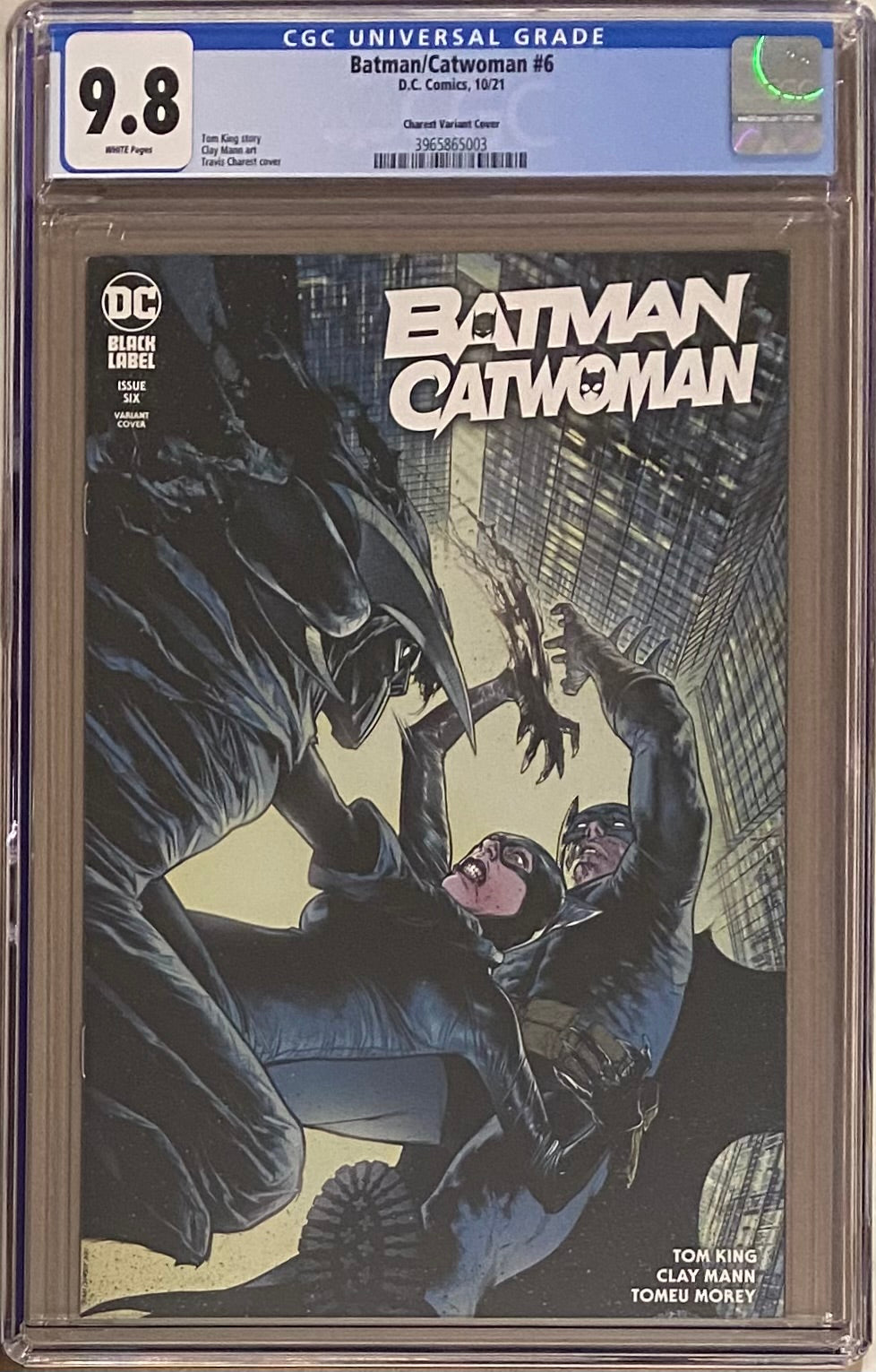 Batman Catwoman #6 Charest Variant DC Black Label CGC 9.8