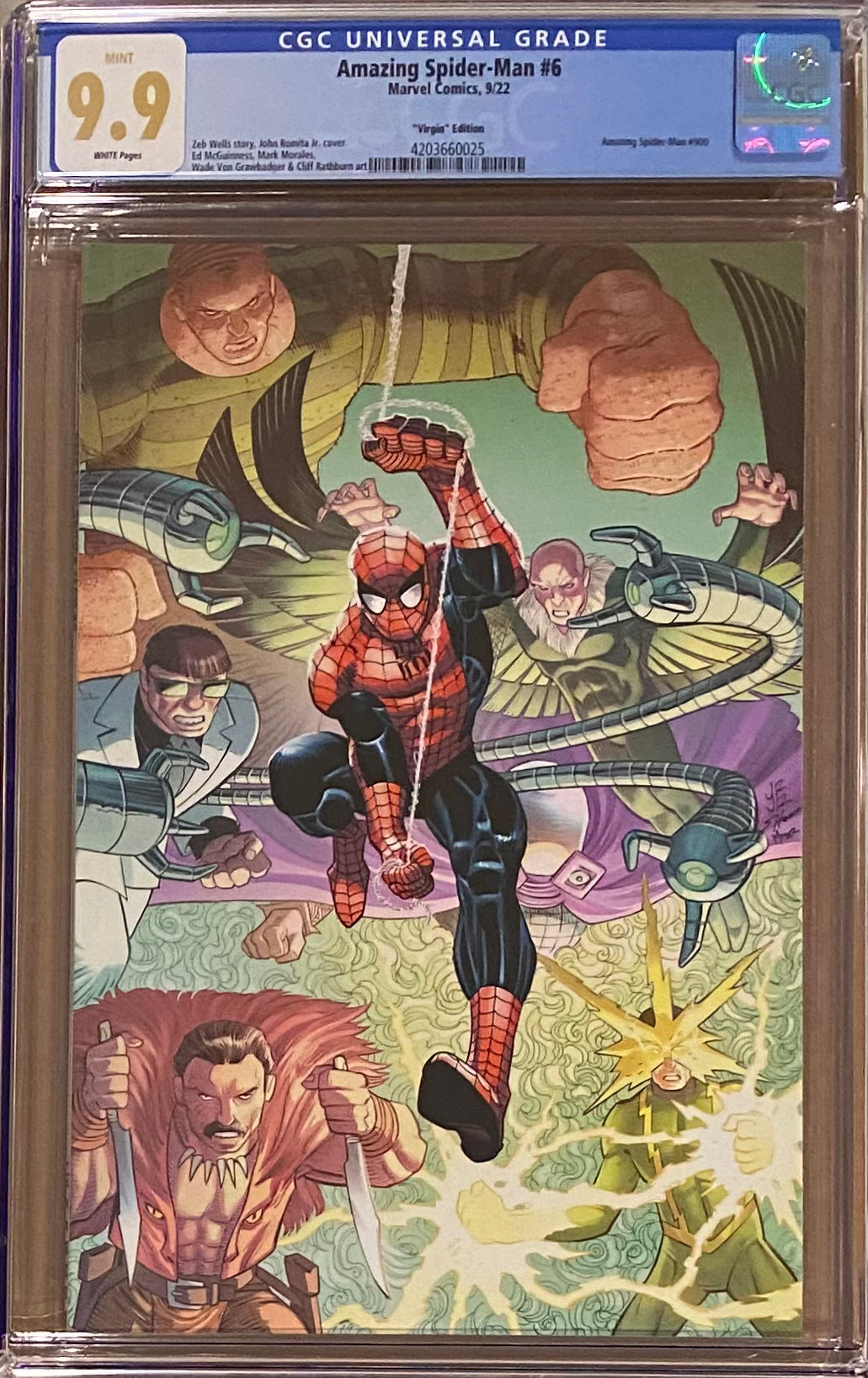 Amazing Spider-Man #6 (#900) Romita Jr. 1:100 Virgin Retailer Incentive Variant CGC 9.9