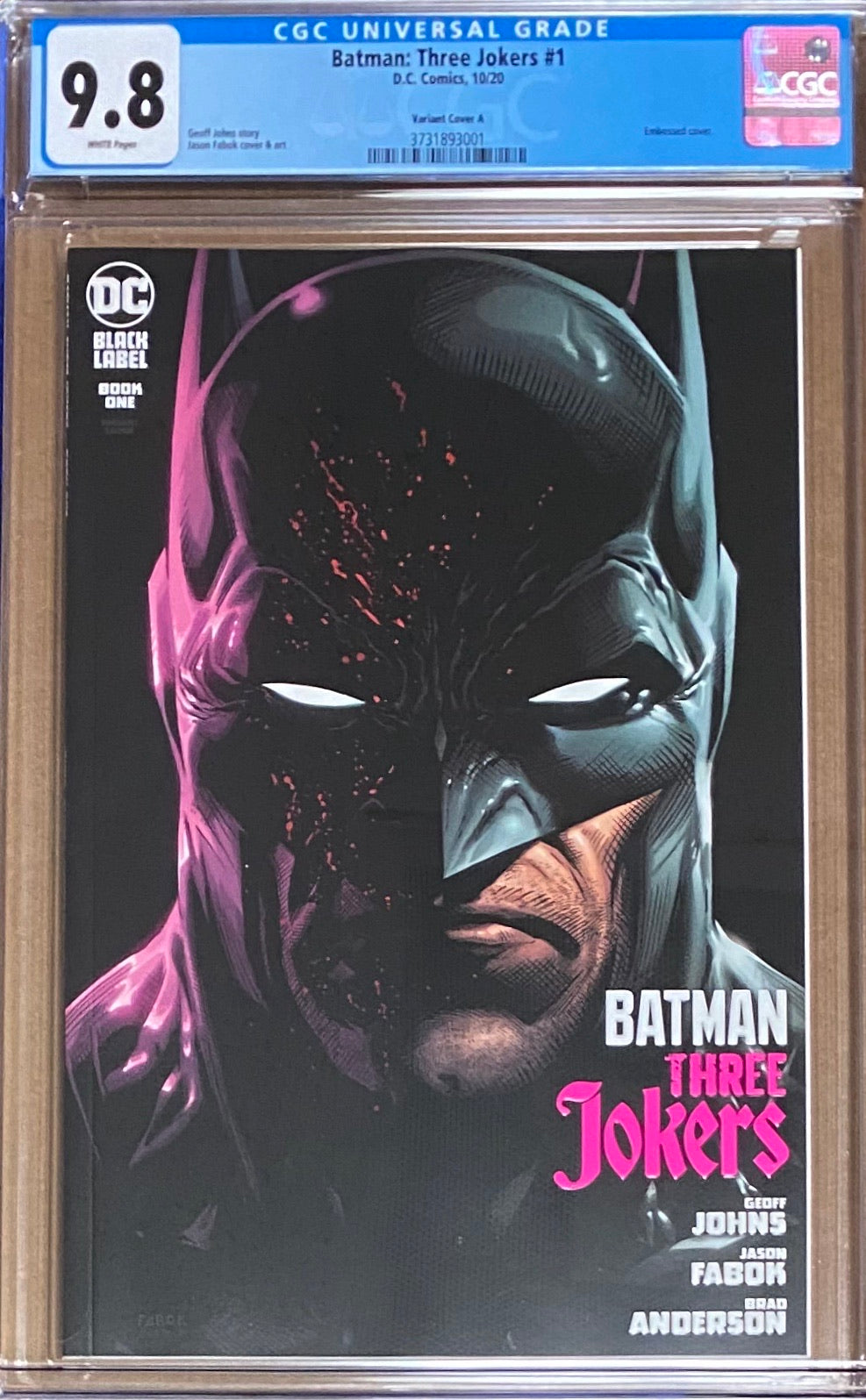 Batman: Three Jokers #1 Variant DC Black Label CGC 9.8