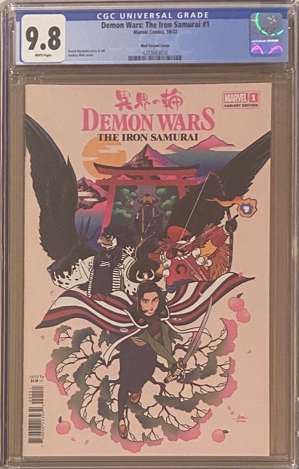 Demon Wars: The Iron Samurai #1 Mok 1:25 Retailer Incentive Variant CGC 9.8