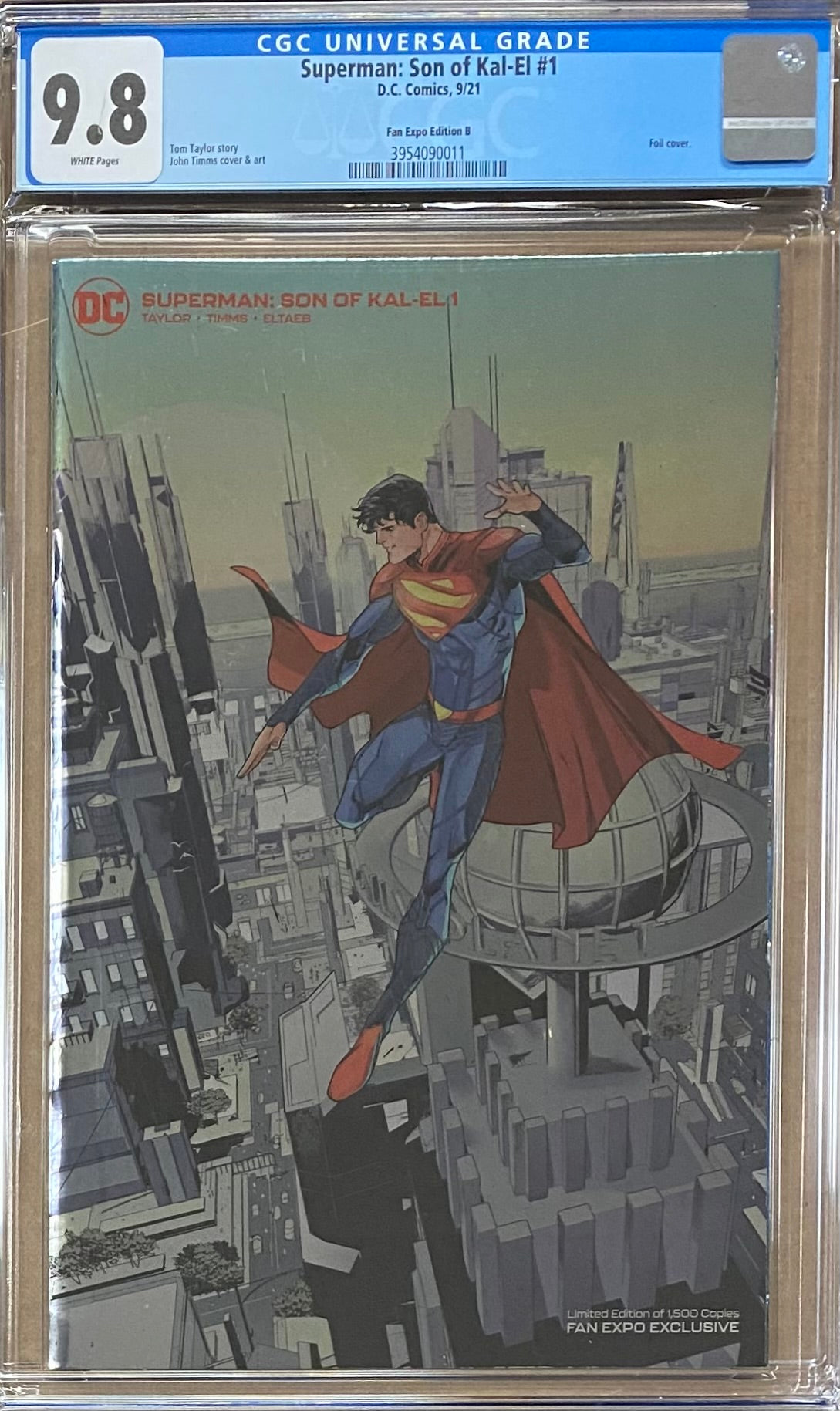 Superman: Son of Kal-El #1 Fan Expo Foil Variant B CGC 9.8