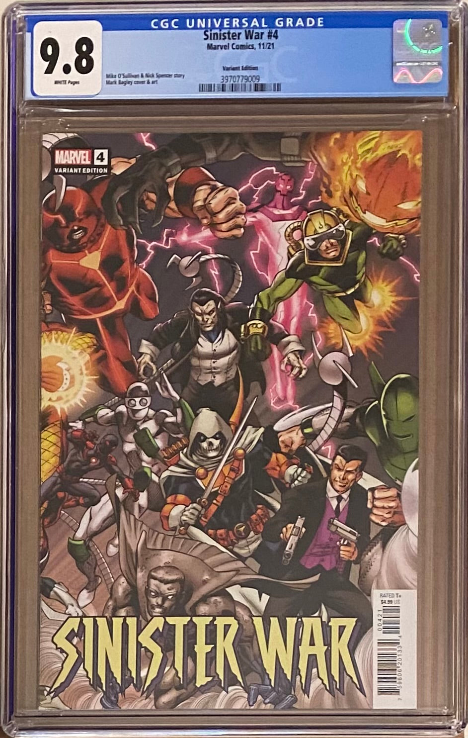 Sinister War #4 Bagley Connecting Variant CGC 9.8