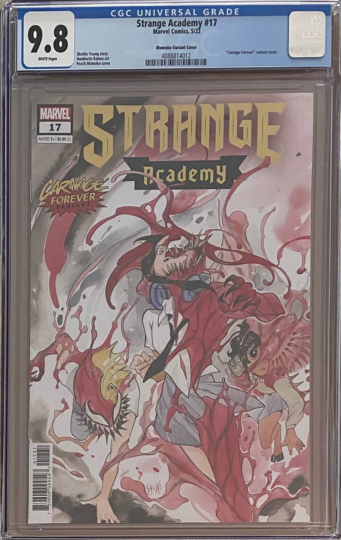 Strange Academy #17 Momoko Carnage Forever Variant CGC 9.8