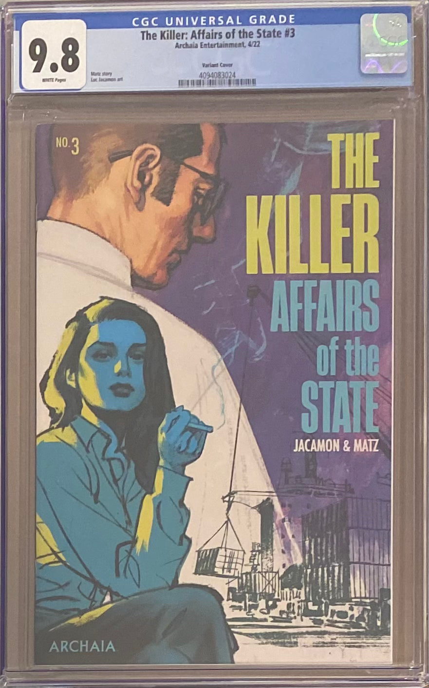 The Killer: Affairs of the State #3 Variant CGC 9.8