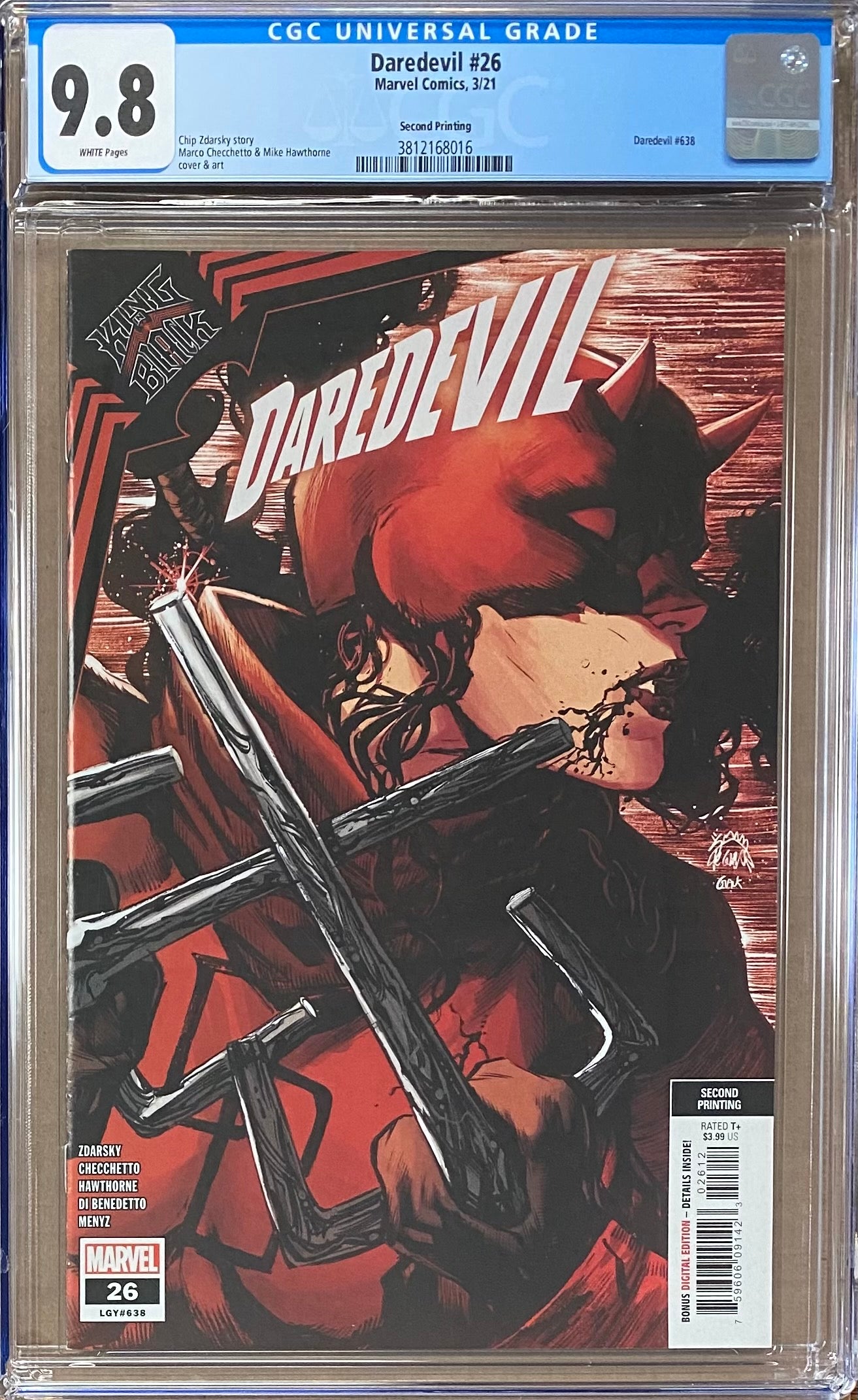 Daredevil #26 Second Printing CGC 9.8