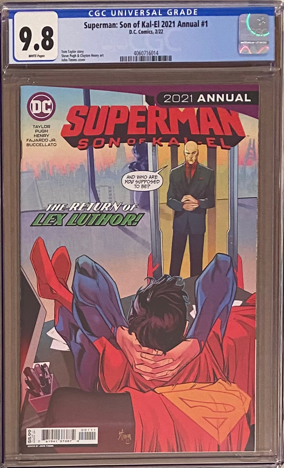 Superman: Son of Kal-El 2021 Annual #1 CGC 9.8