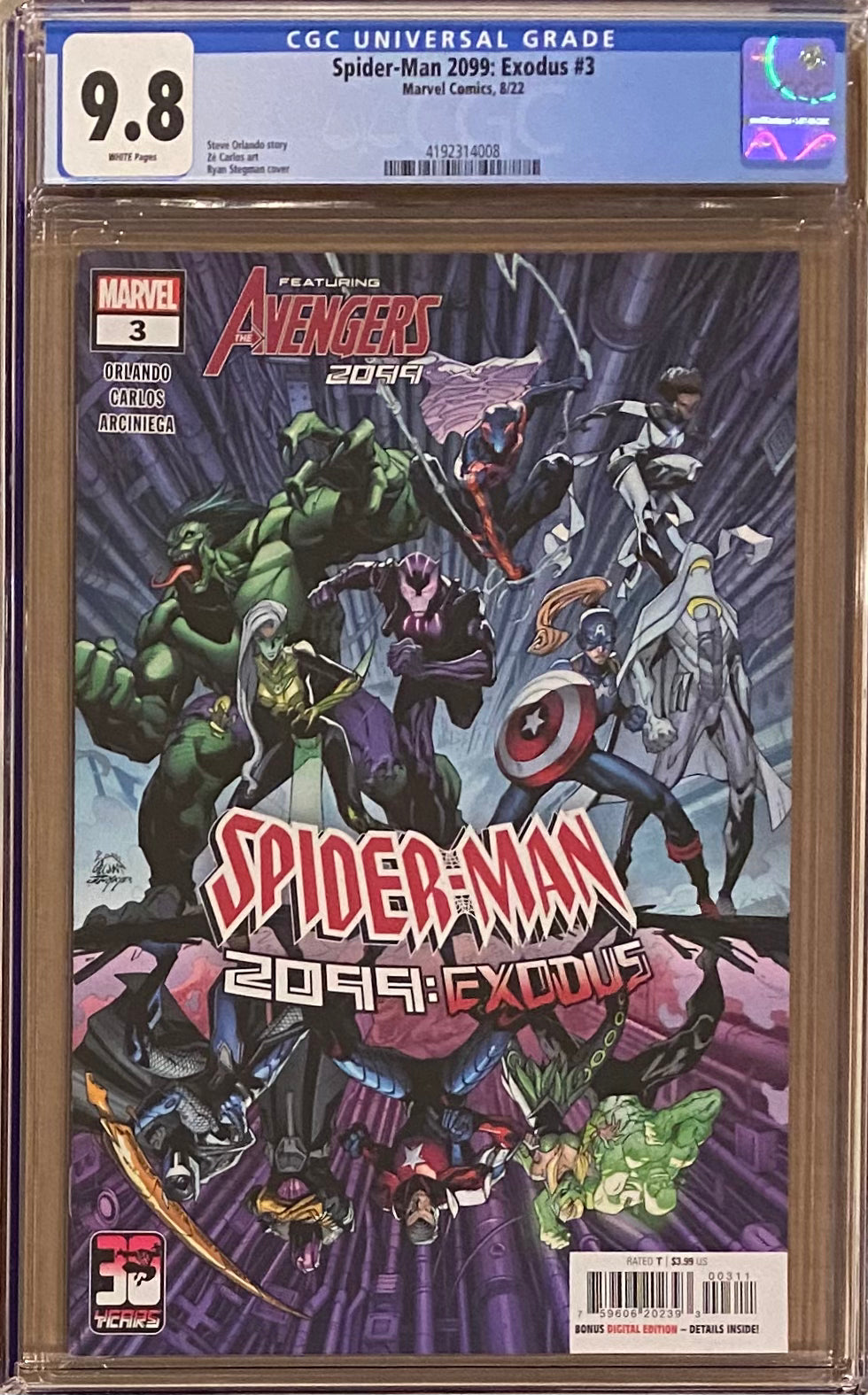 Spider-Man 2099: Exodus #3 CGC 9.8