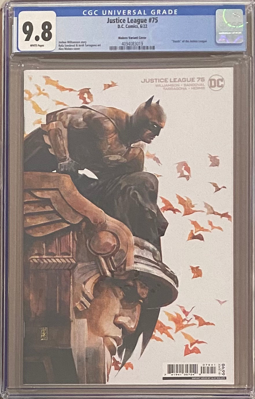 Justice League #75 Maleev Variant CGC 9.8 - Death of Justice League