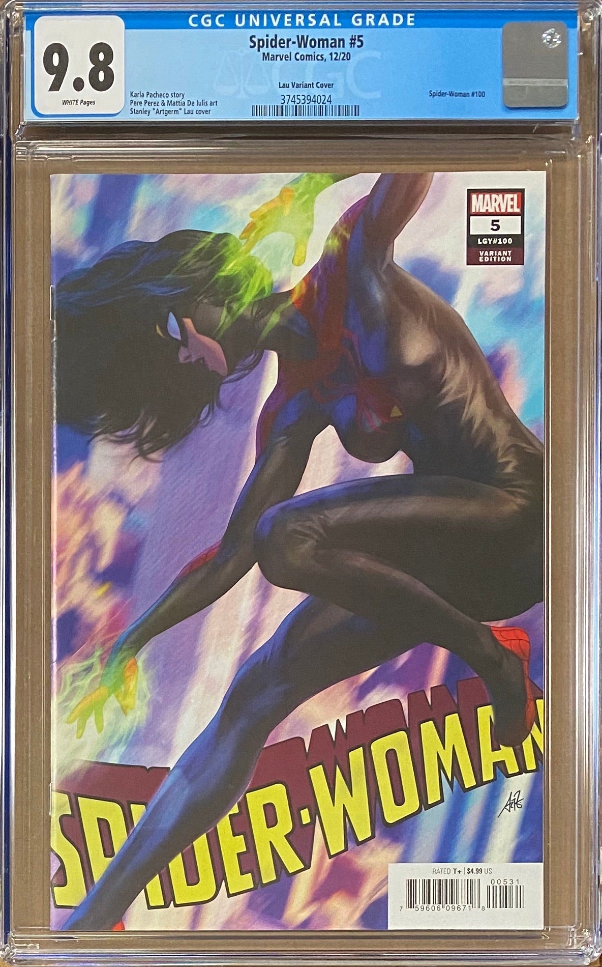 Spider-Woman #5 (#100) Artgerm Variant CGC 9.8