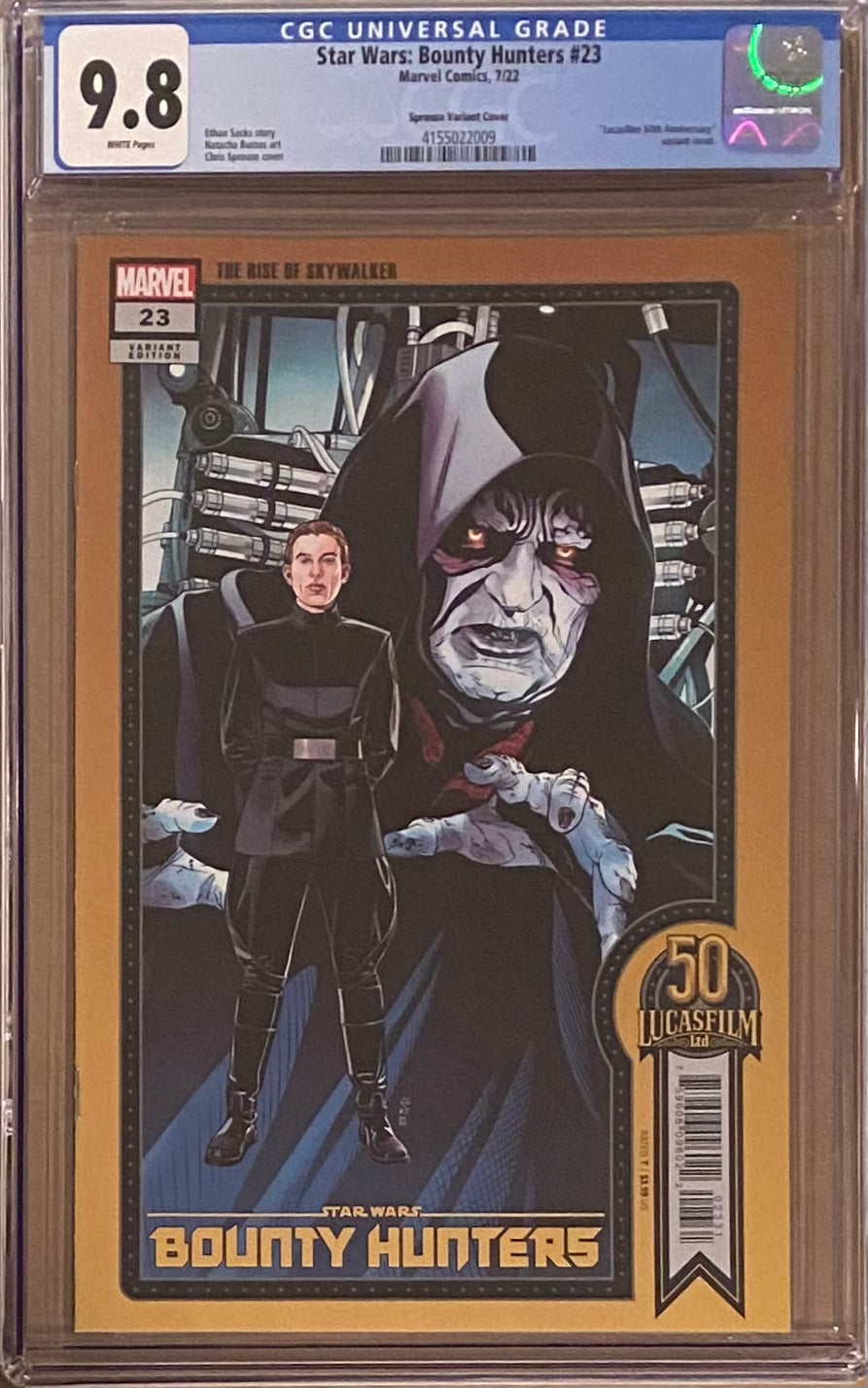 Star Wars: Bounty Hunters #23 Sprouse Variant CGC 9.8