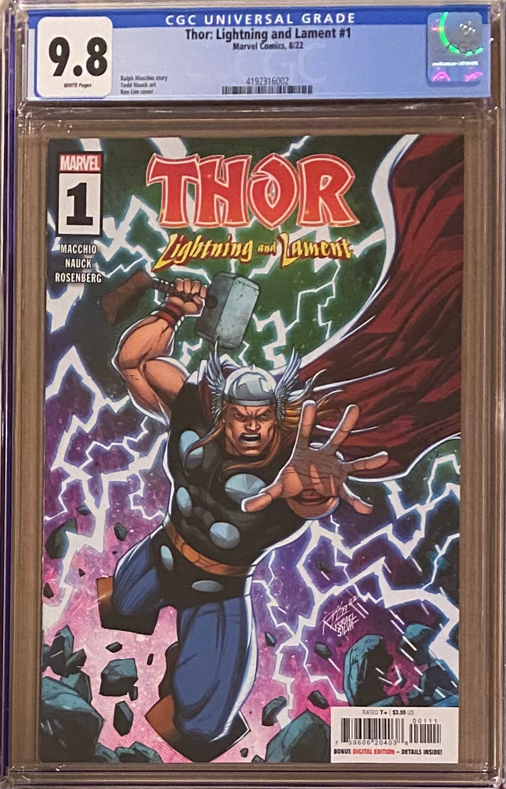 Thor: Lightning and Lament #1 CGC 9.8