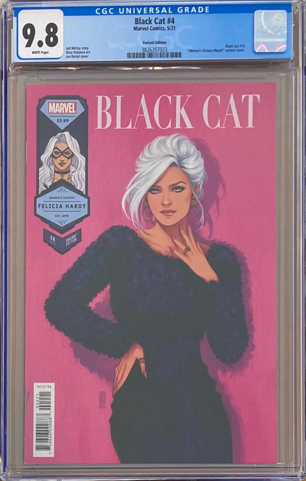 Black Cat #4 Bartel "Women's History Month" Variant CGC 9.8