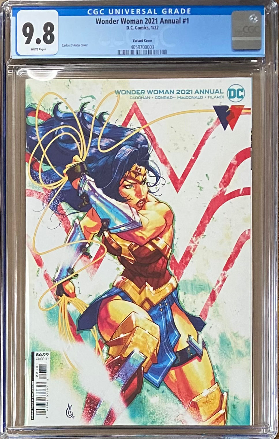Wonder Woman 2021 Annual #1 Variant CGC 9.8
